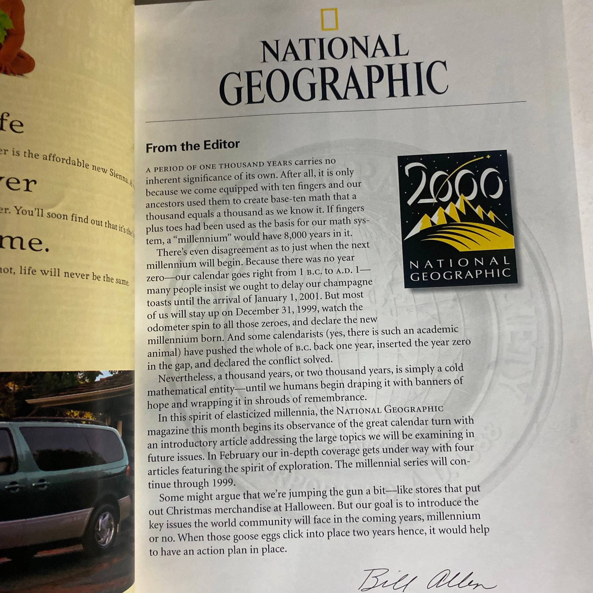 National Geographic Magazine January 1998 Making Sense of the Millenium No Label