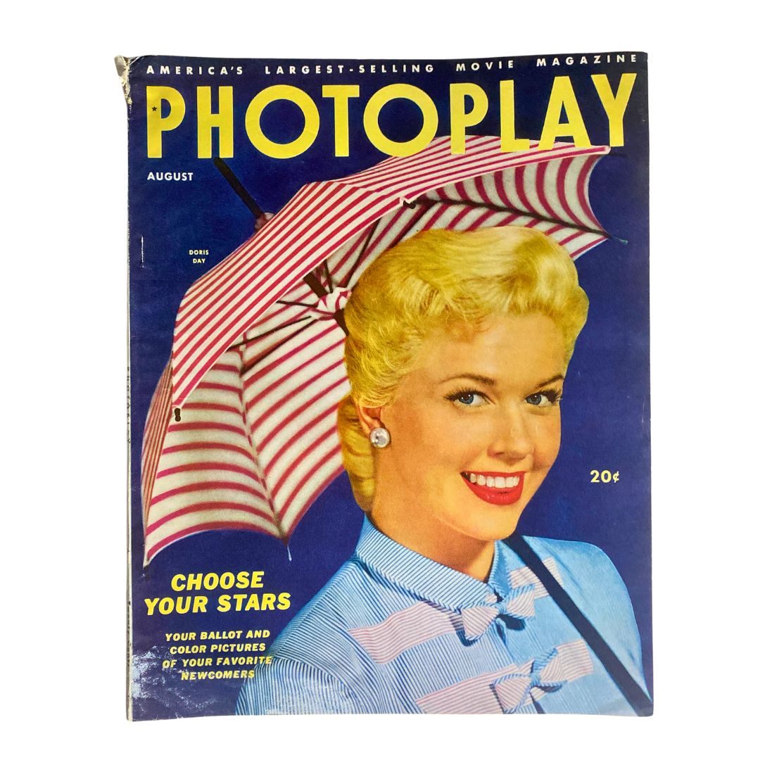 VTG Photoplay Magazine August 1953 Vol 44 No. 2 Doris Day No Label