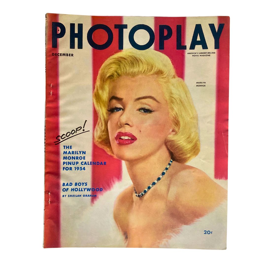 VTG Photoplay Magazine December 1953 Vol 44 No. 6 Marilyn Monroe No Label