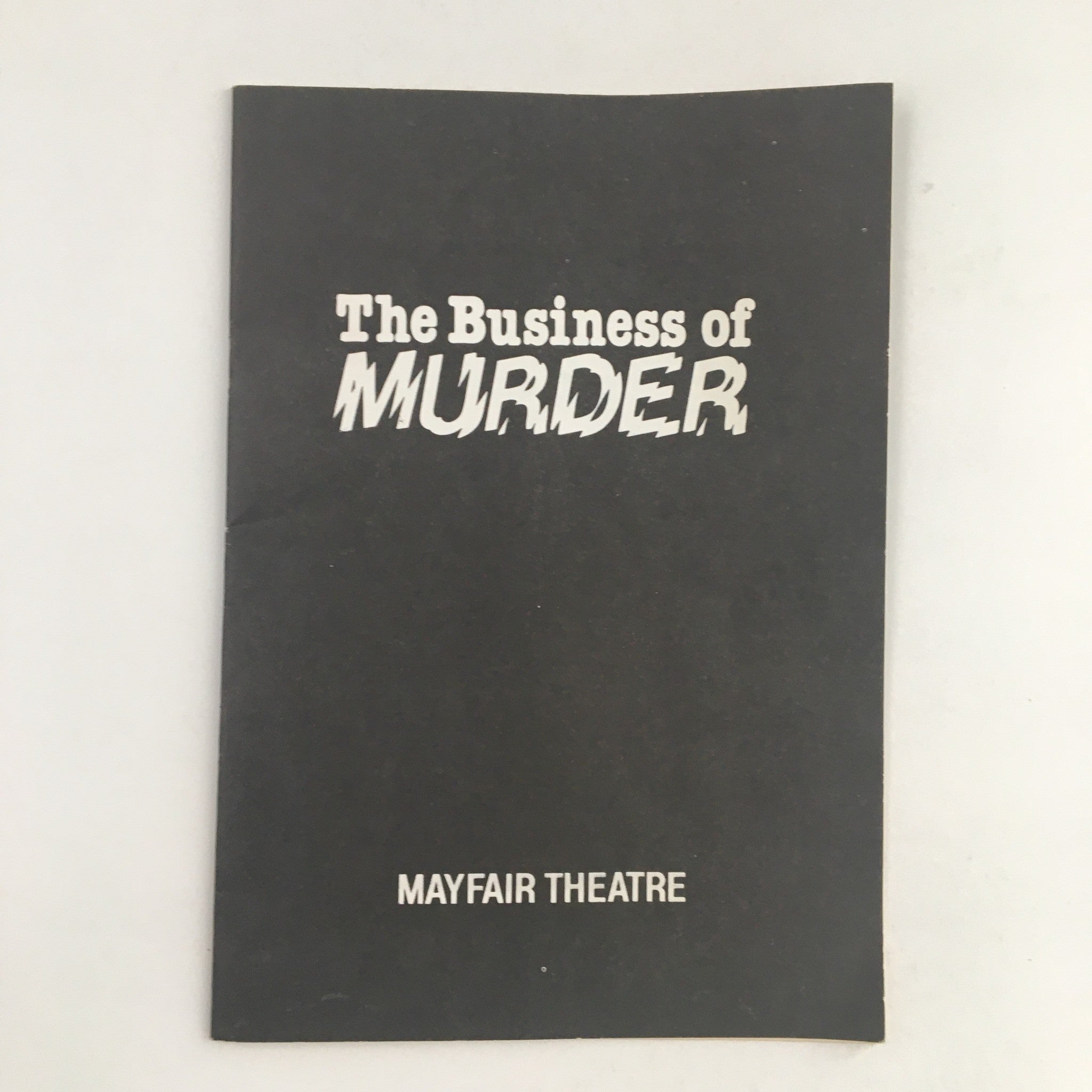 1981 Mayfair Theatre Present The Business of Murder by Richard Harris