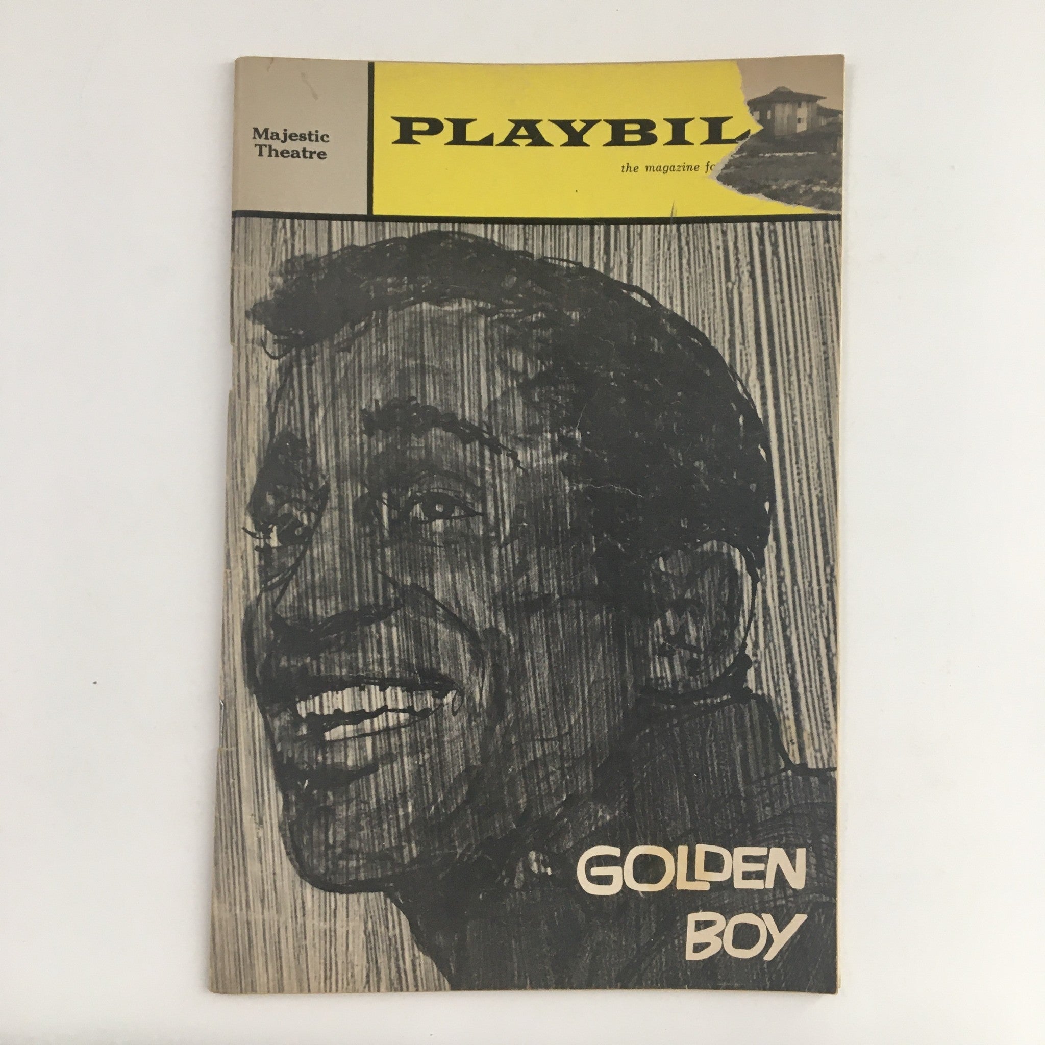 1965 Playbill Majestic Theatre Hillard Elkins Present Sammy Davis in Golden Boy