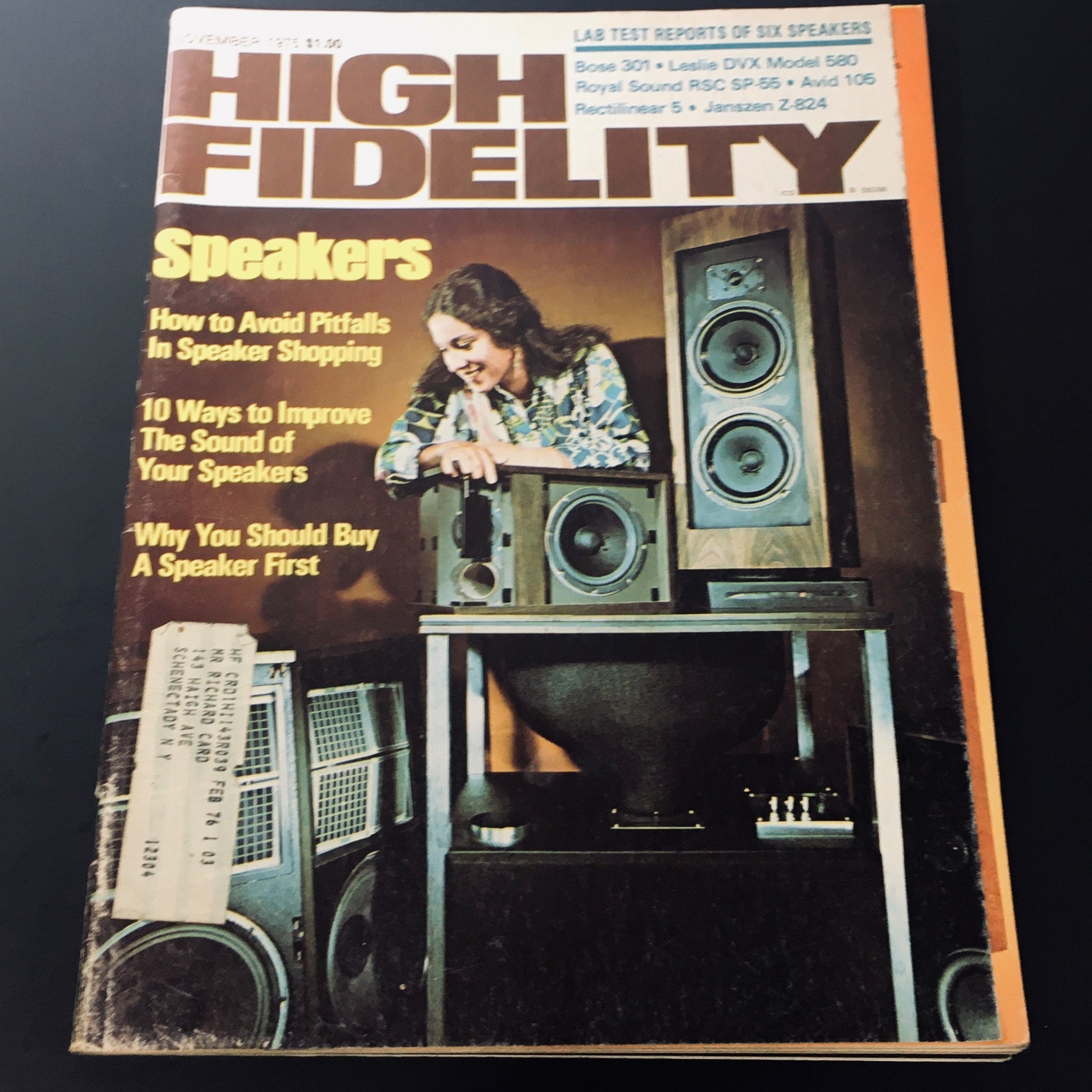 VTG High Fidelity Magazine November 1975 - Avoid Pitfalls In Speaker Shopping