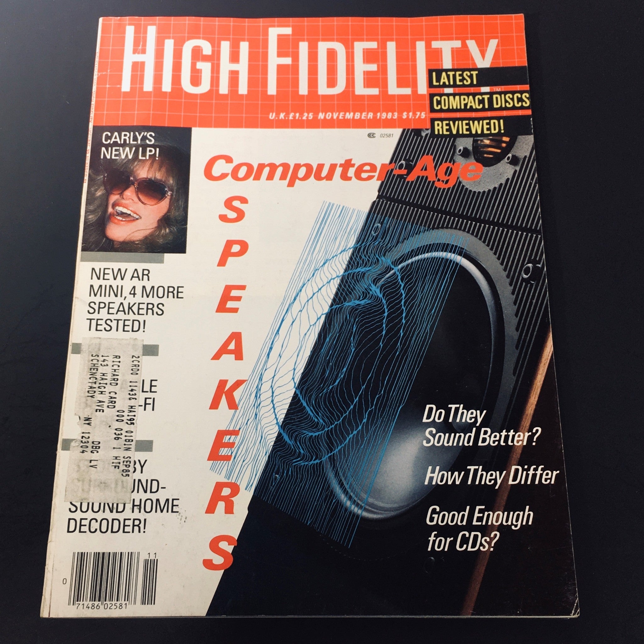 VTG High Fidelity Magazine November 1983 - Computer-Age Speakers / Compact Discs