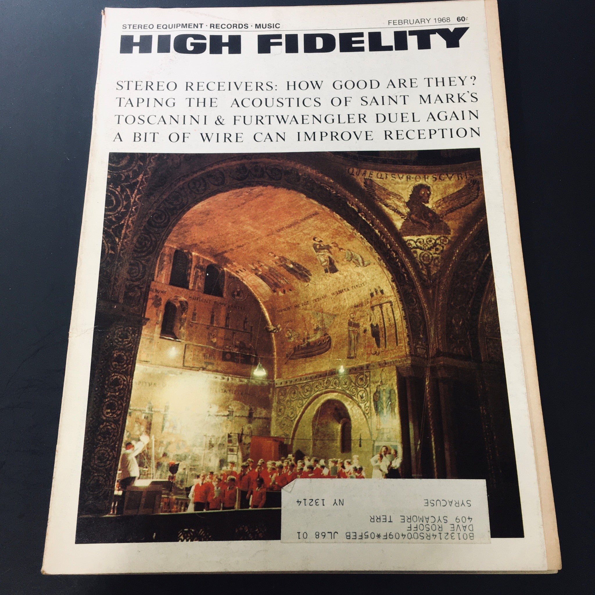 VTG High Fidelity Magazine February 1968 - Acoustic of Tuscanini & Furtwaengler