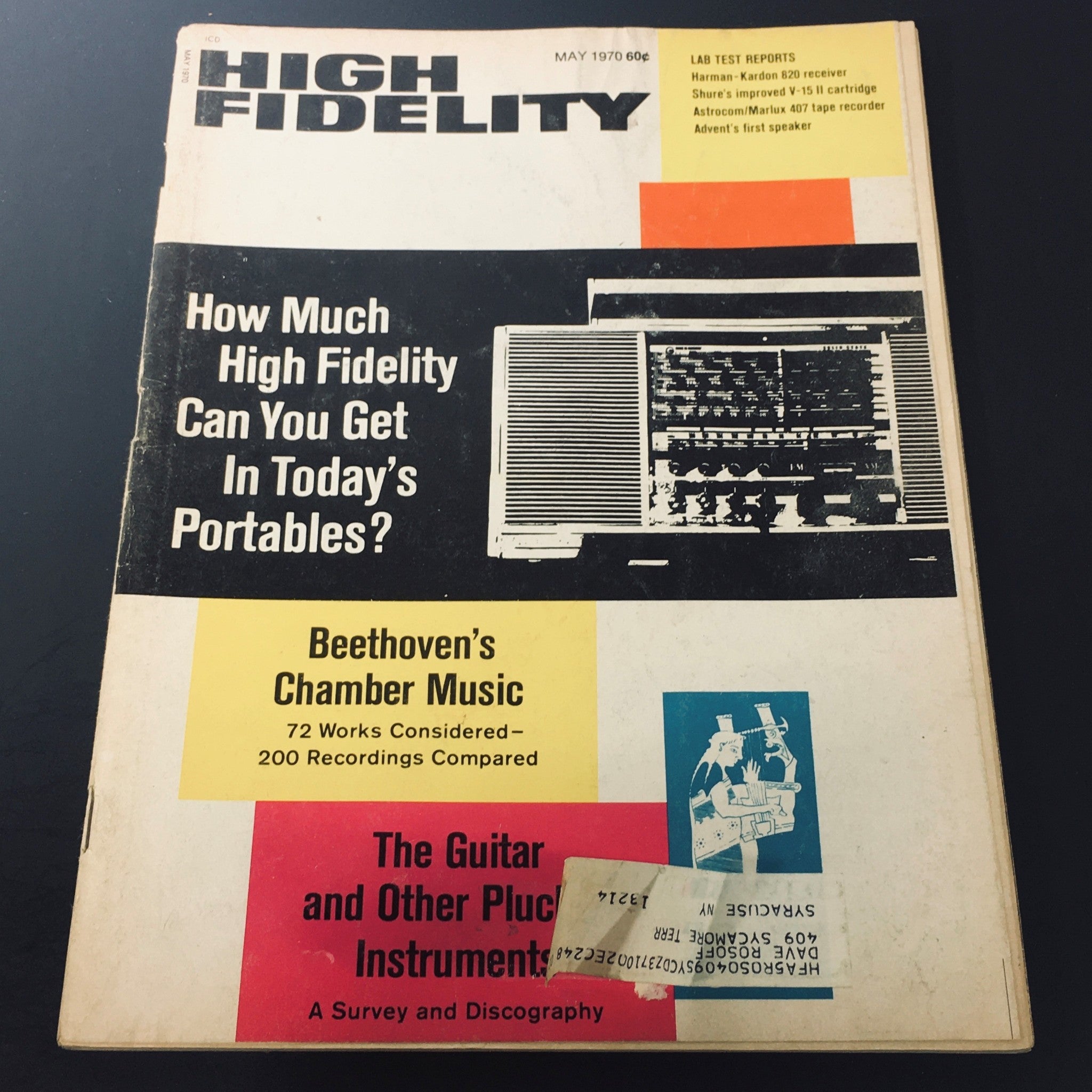 VTG High Fidelity Magazine May 1970 - Ludwig van Beethoven's Chamber Music