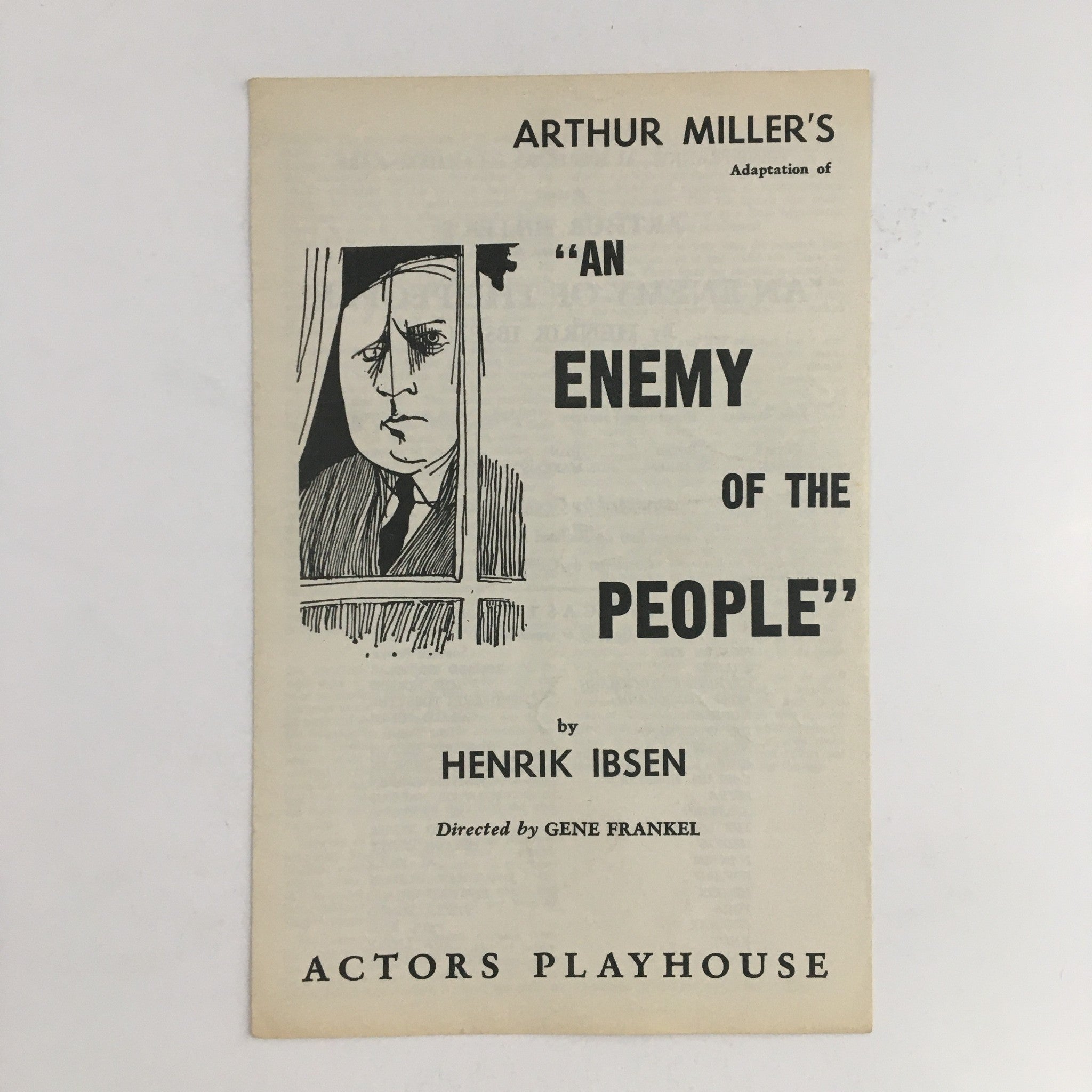 1950 Actors Playhouse Present Arthur Miller's An Enemy of the People by H. Ibsen