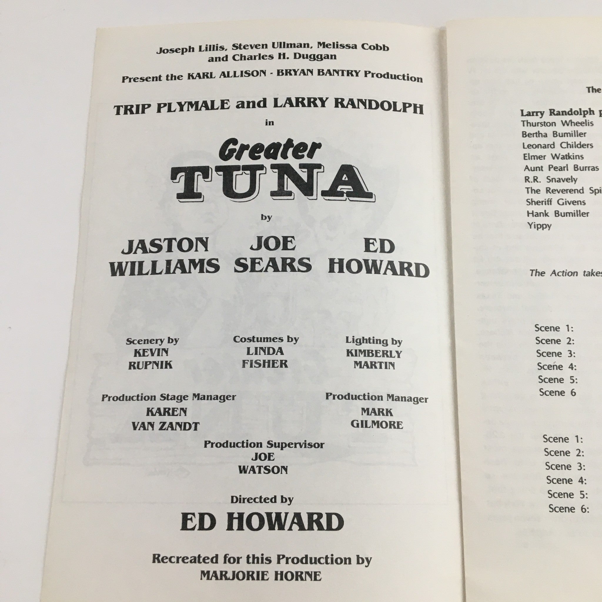 1994 Trip Plymale and Larry Randolph in Greater Tuna by Ed Howard