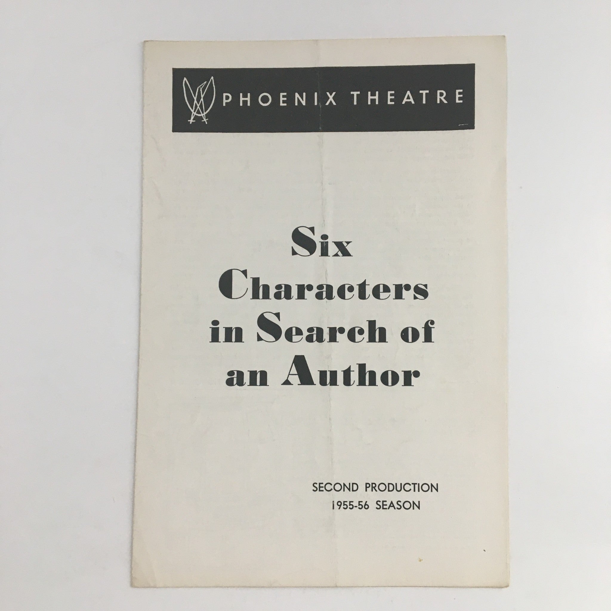 1955 Season Phoenix Theatre Present Six Characters in Search of an Author