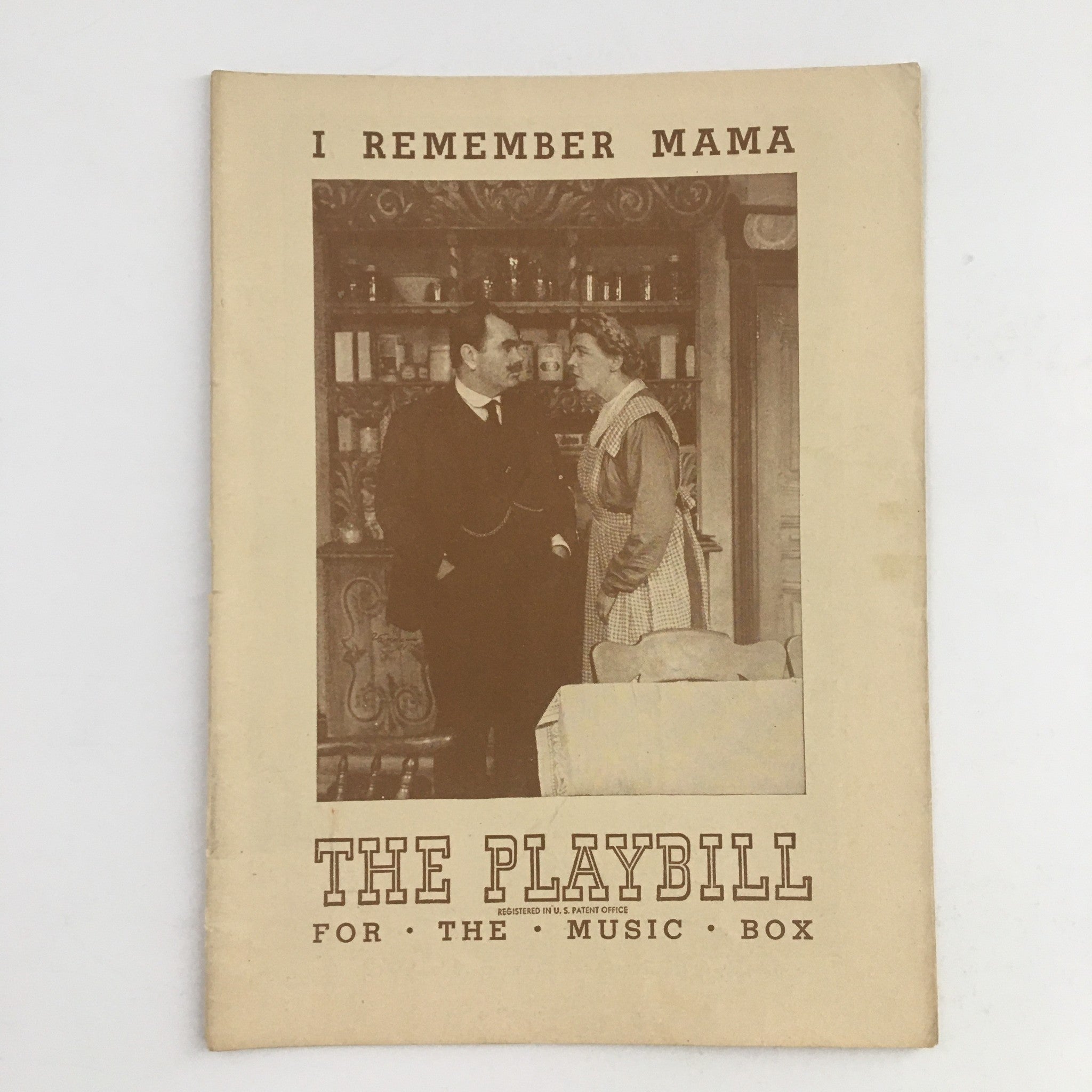 1945 Playbill The Music Box Present John Van Druten's I Remember Mama