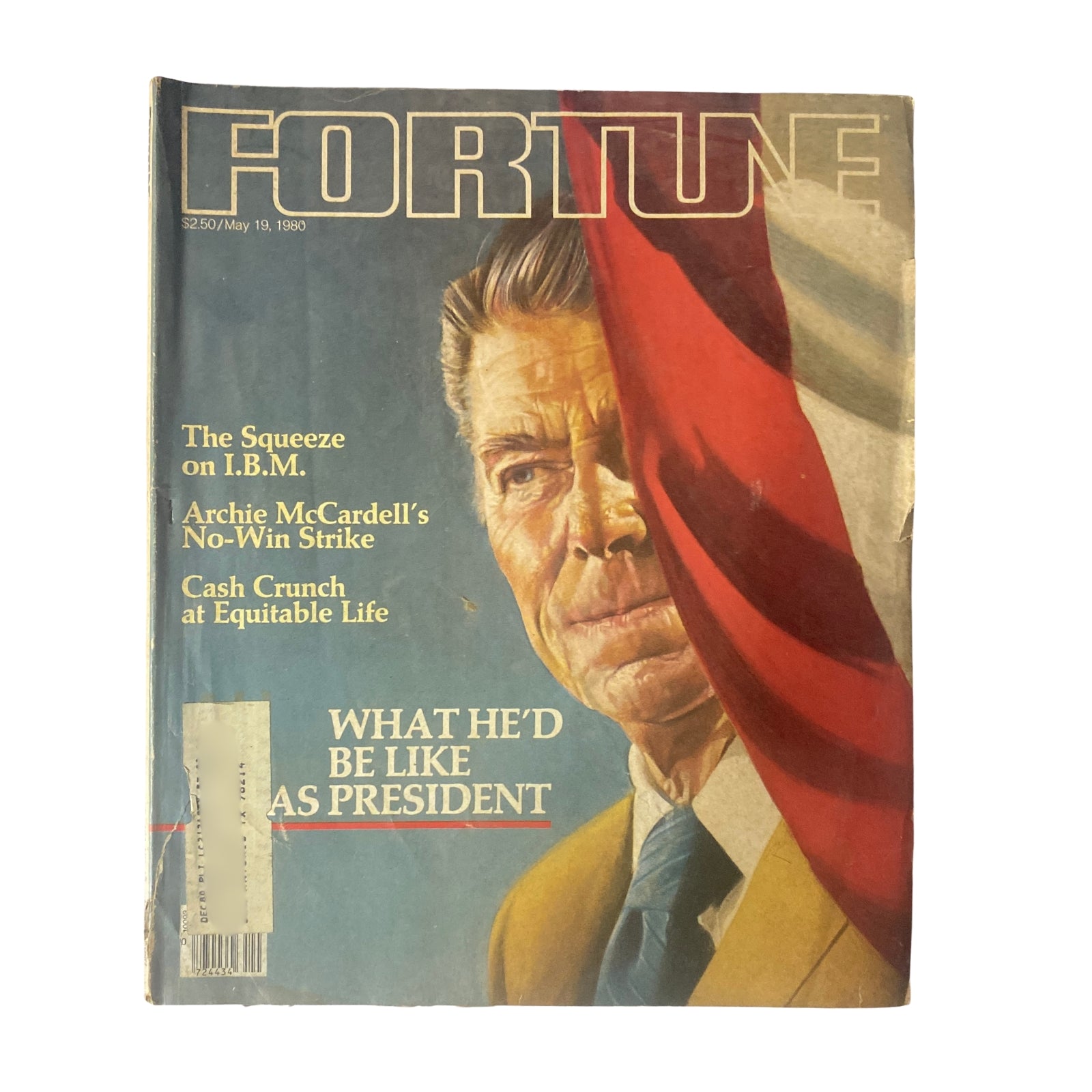 Fortune Magazine May 19, 1980 cover featuring Ronald Reagan and articles about business challenges and leadership predictions.