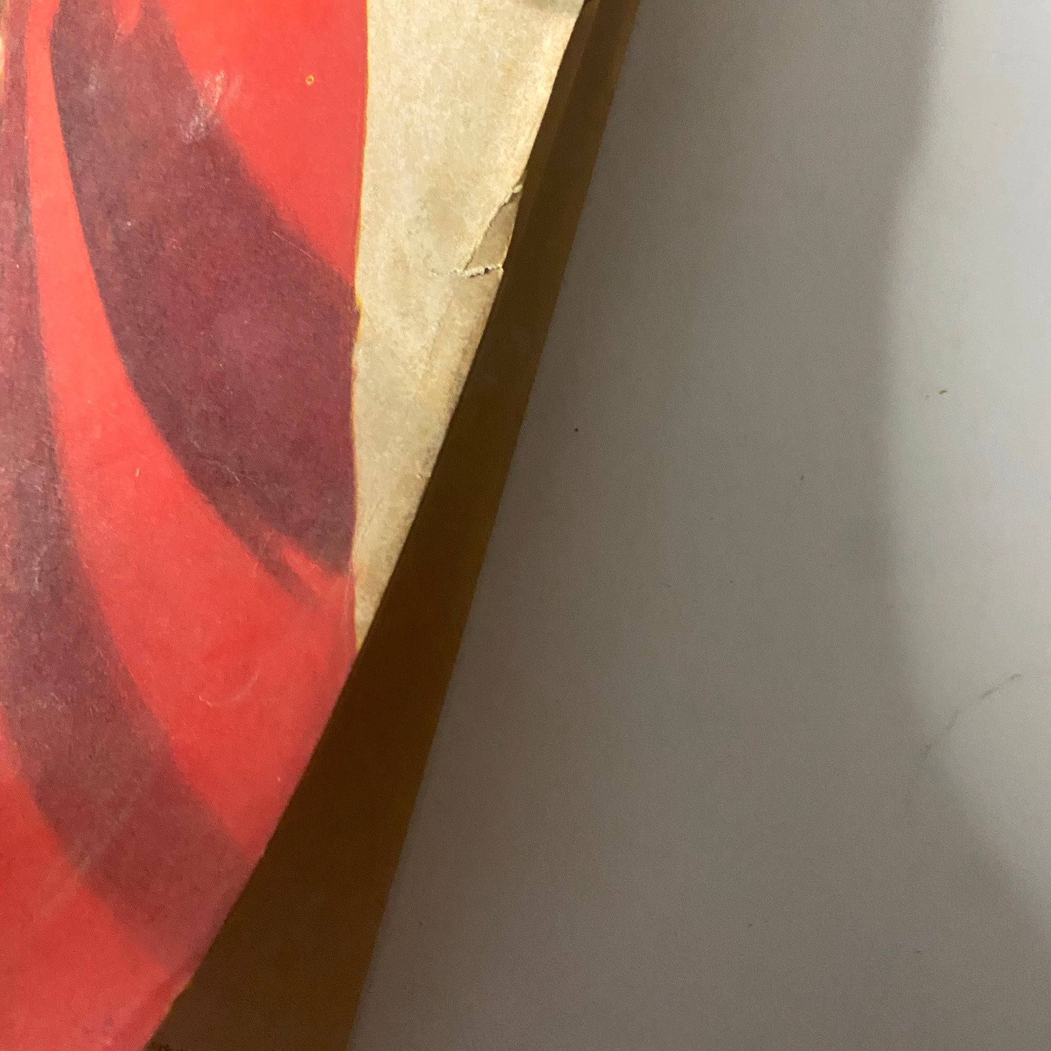 Close-up view of the edge of the Fortune Magazine May 19, 1980 cover showcasing texture and color details.