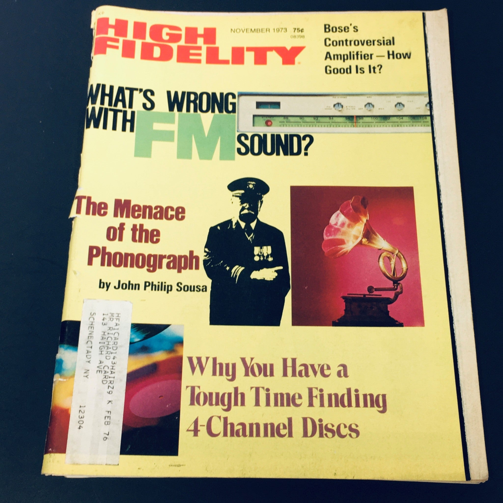 VTG High Fidelity Magazine November 1973 - The Menace of the Phonograph