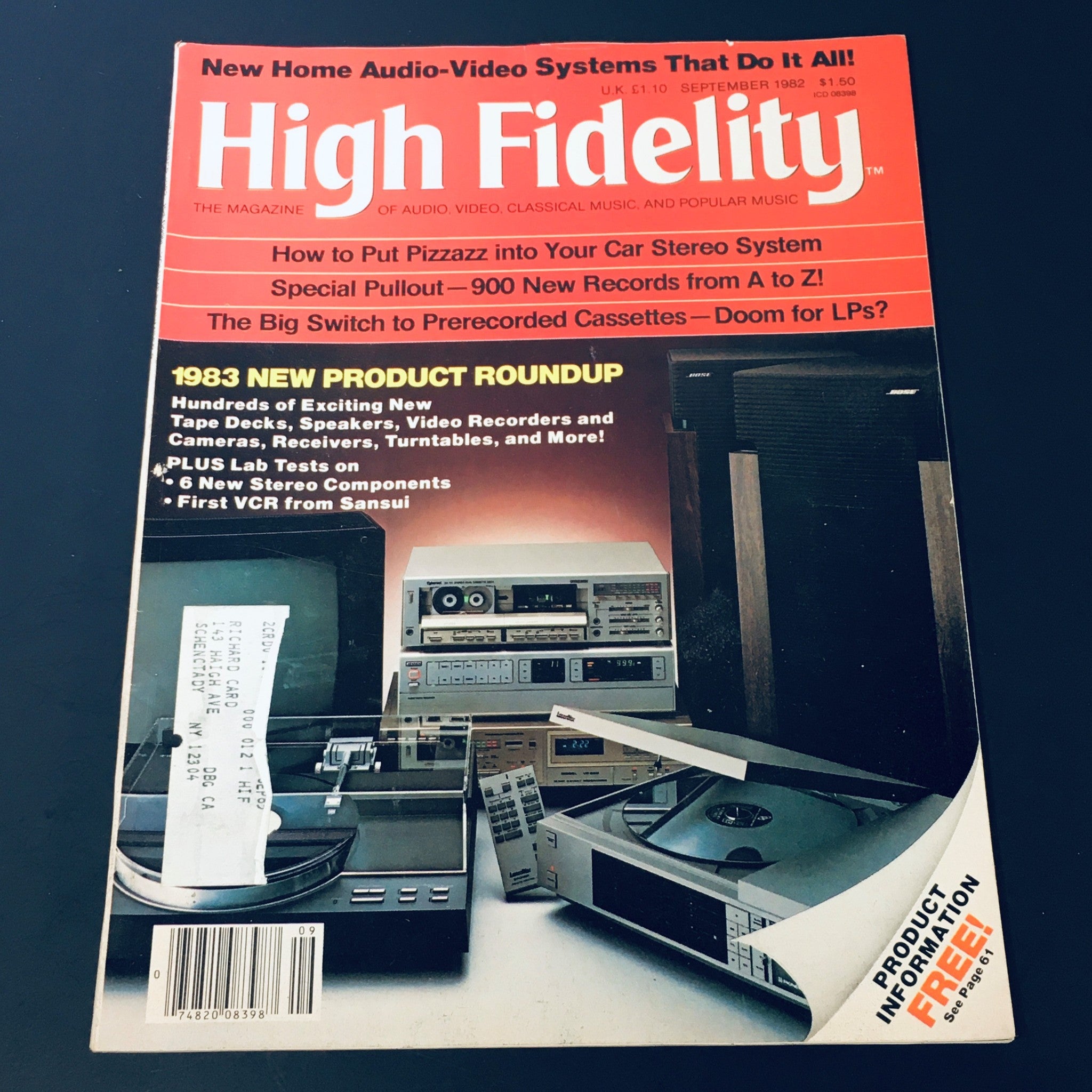 VTG High Fidelity Magazine September 1982 - 1983 New Product Roundup / Doom LPS