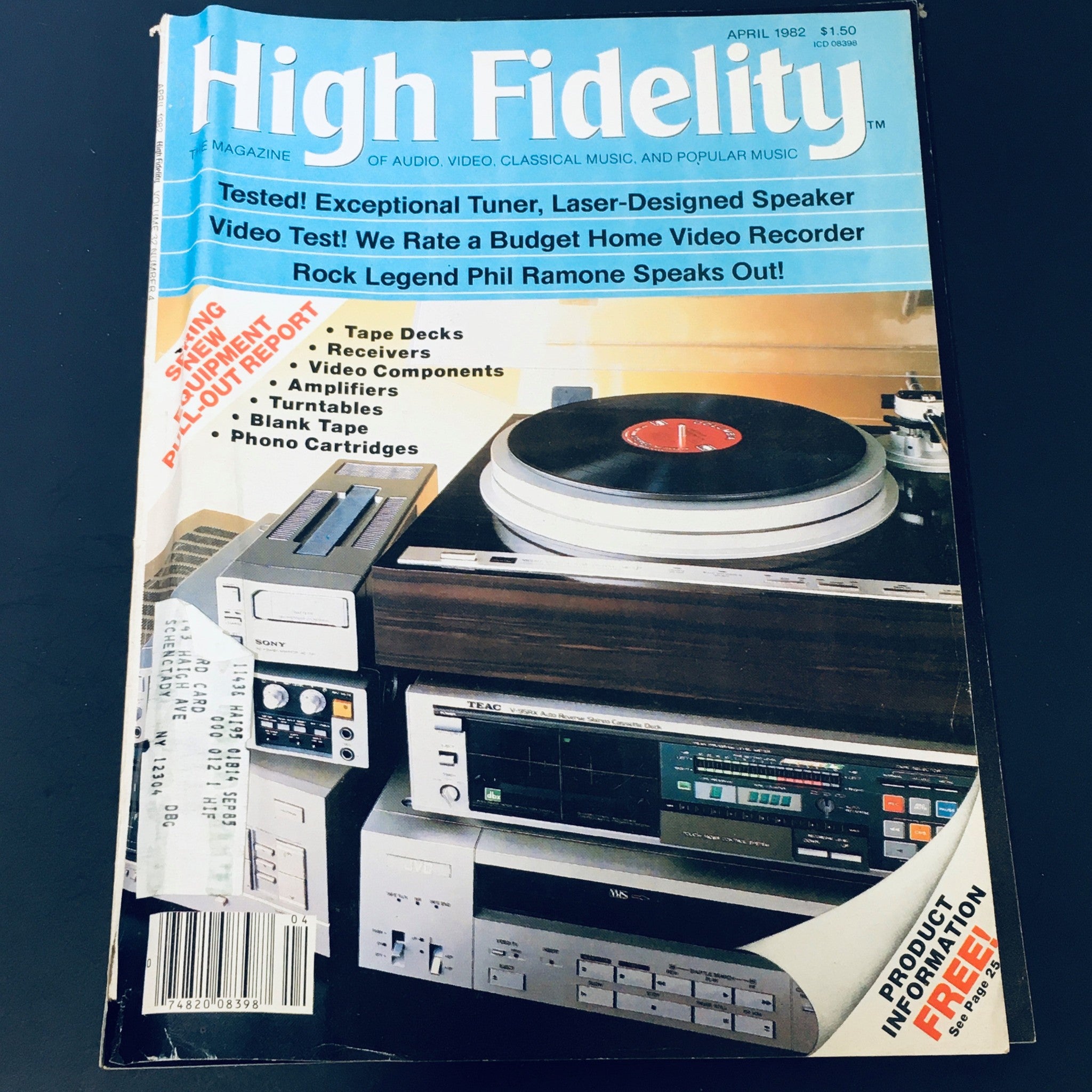 VTG High Fidelity Magazine April 1982 - Rock Legend Phil Ramone Speaks Out