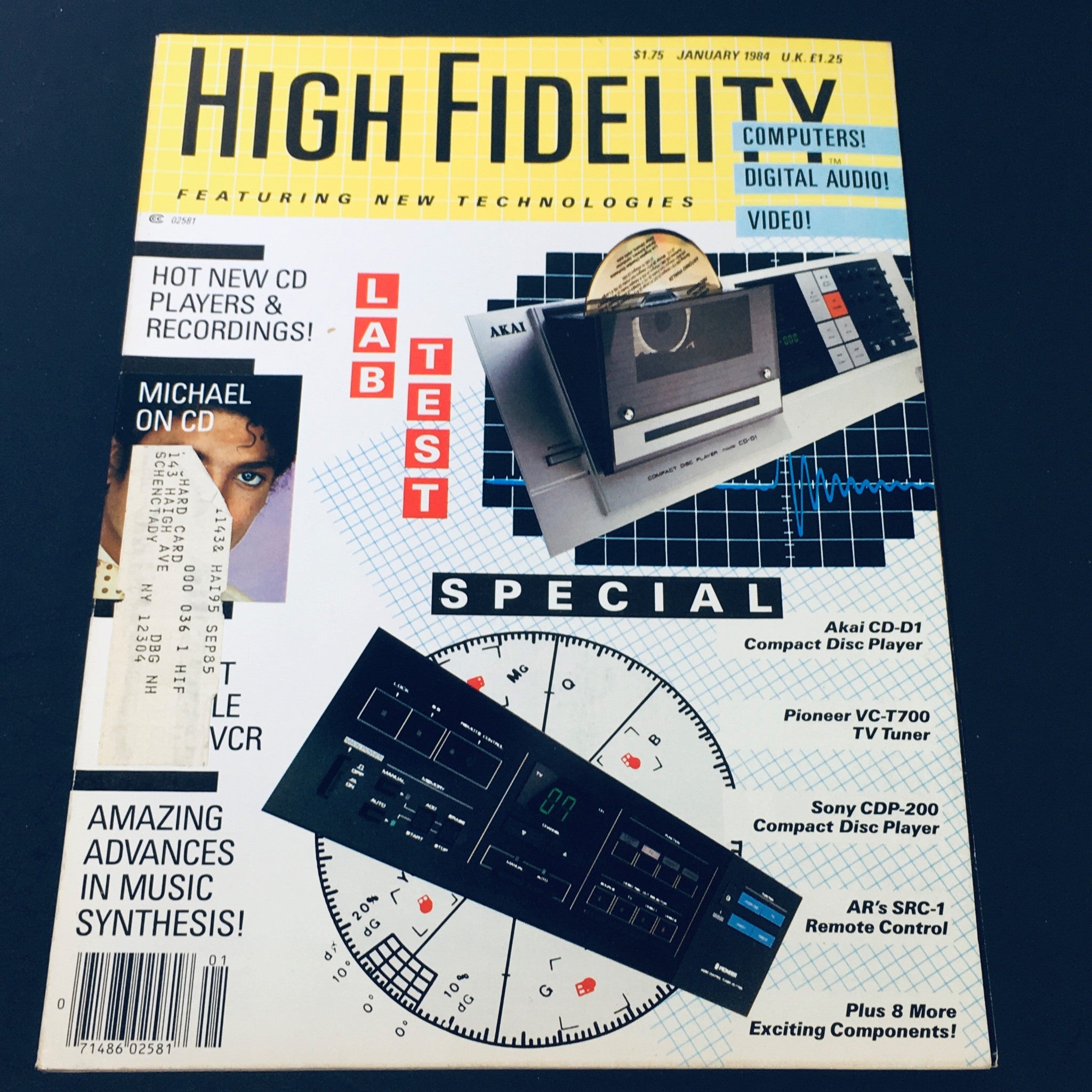 VTG High Fidelity Magazine January 1984 - Michael Jackson on CD / Lab Test