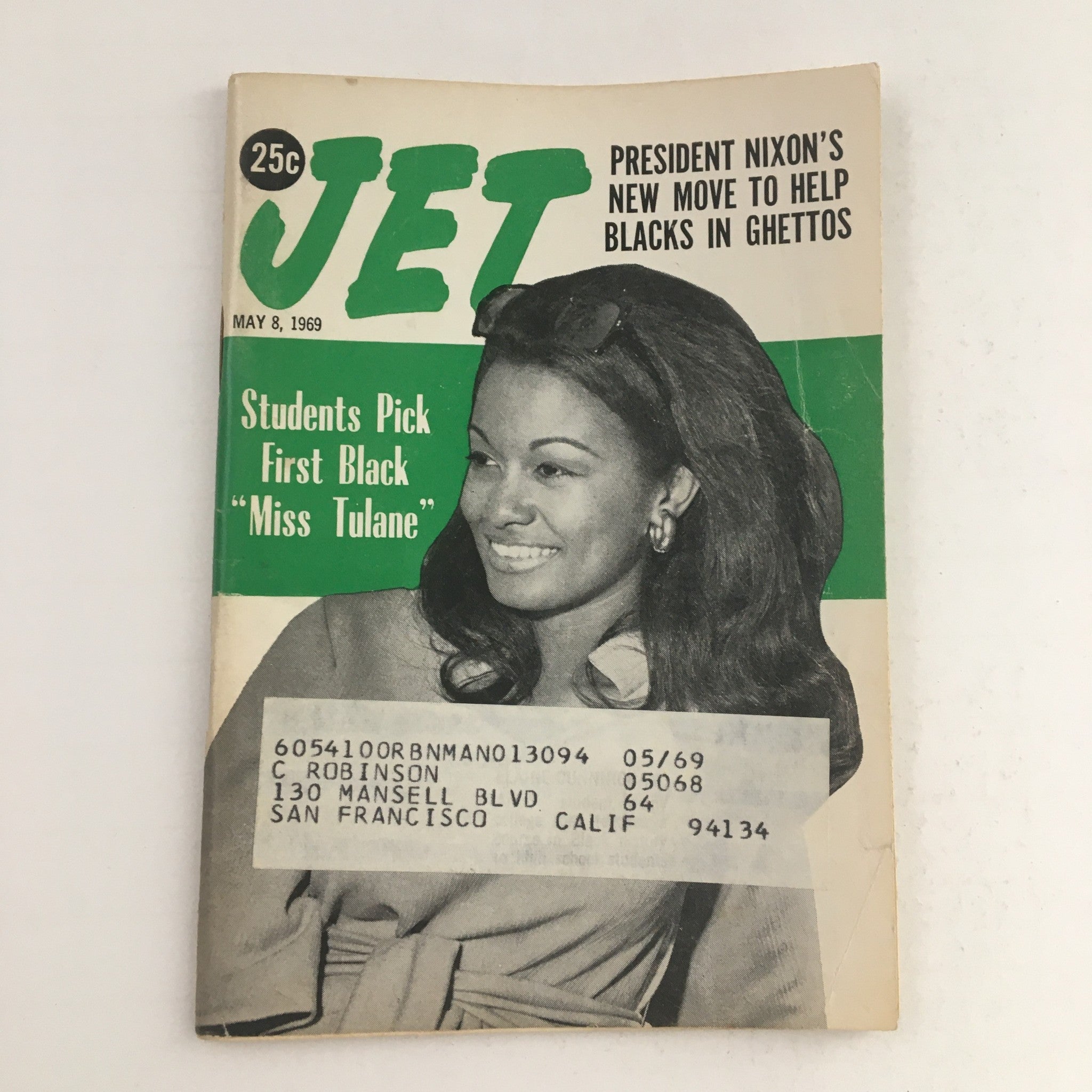 Jet Magazine May 8 1969 Students Pick First Black Miss Tulane Elaine Cunningham