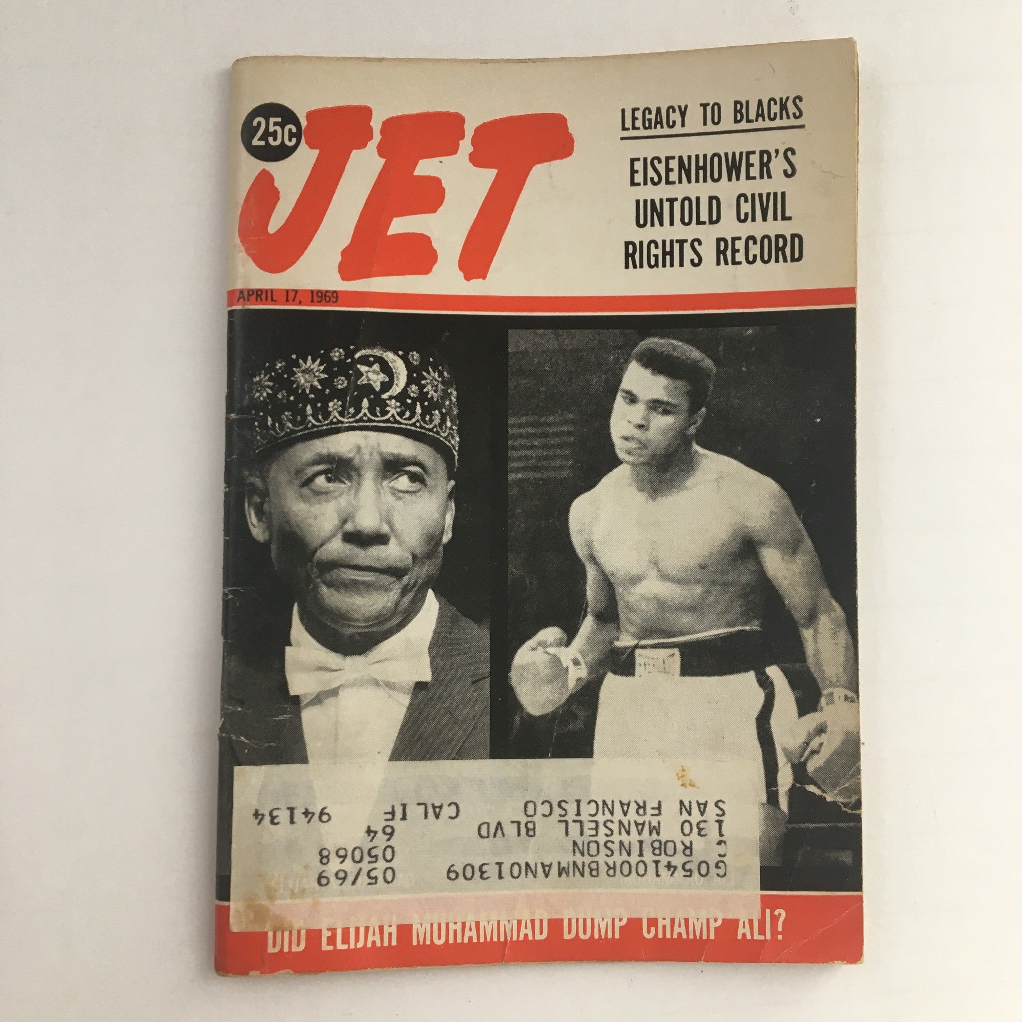 Jet Magazine April 17 1969 Elijah Muhammad and Champ Muhammad Ali