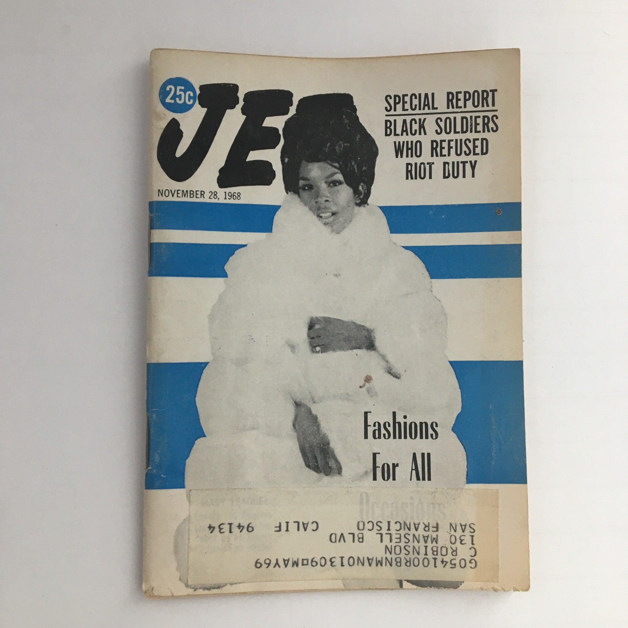 Jet Magazine November 28 1968 Mary League Debut as an Ebony Fashion Fair Model