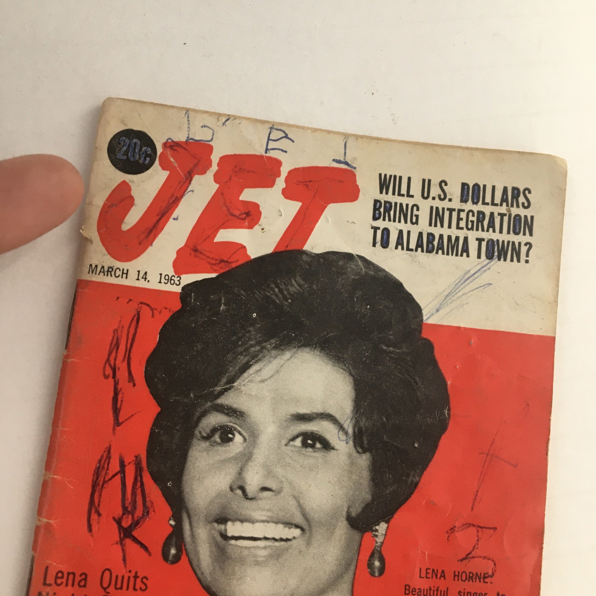 Jet Magazine March 14 1963 Singer Lena Horne Aiding Negro Youths No Label