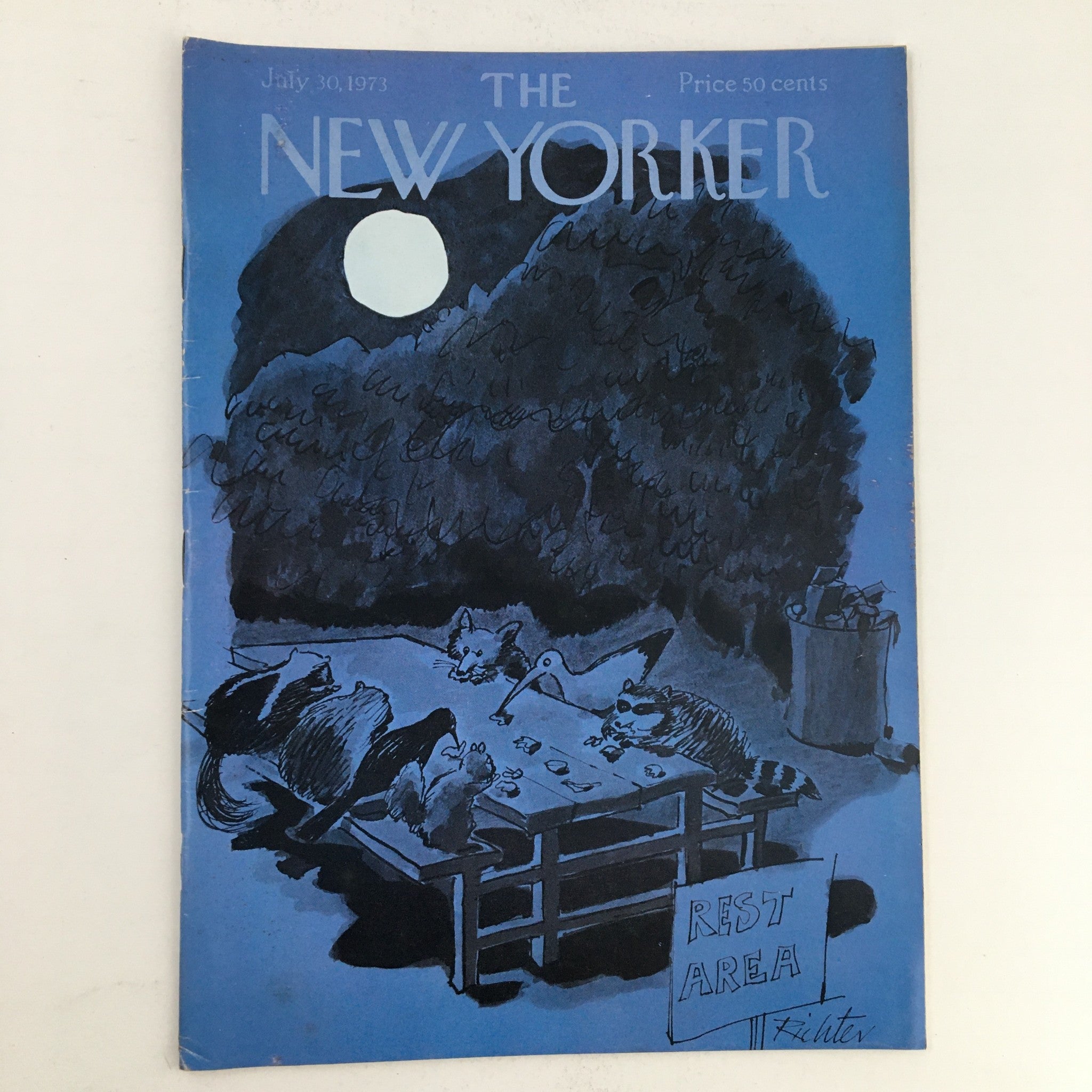 The New Yorker July 30 1973 Full Magazine Theme Cover Mischa Richter No Label