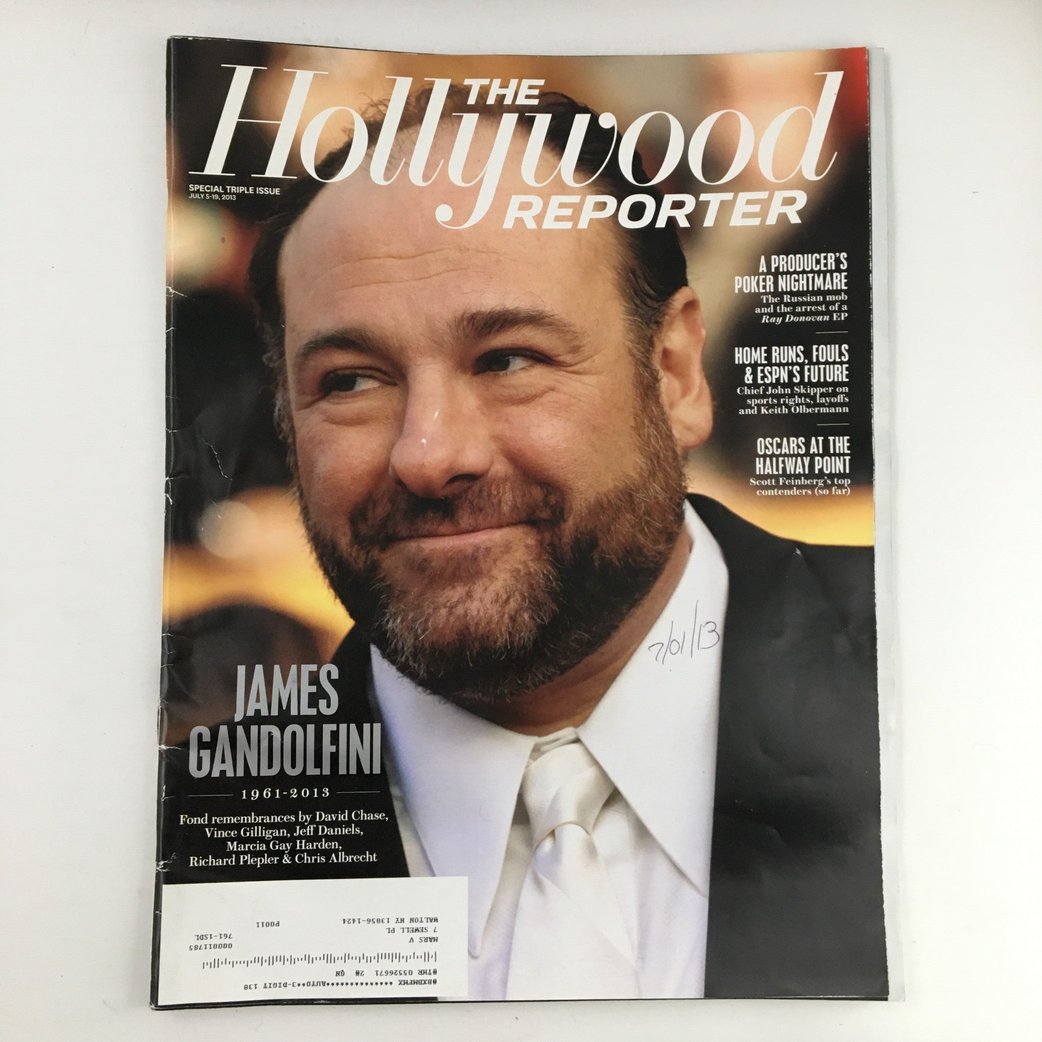 The Hollywood Reporter Magazine July 1 2013 James Gandolfni Memoir 1961-2013