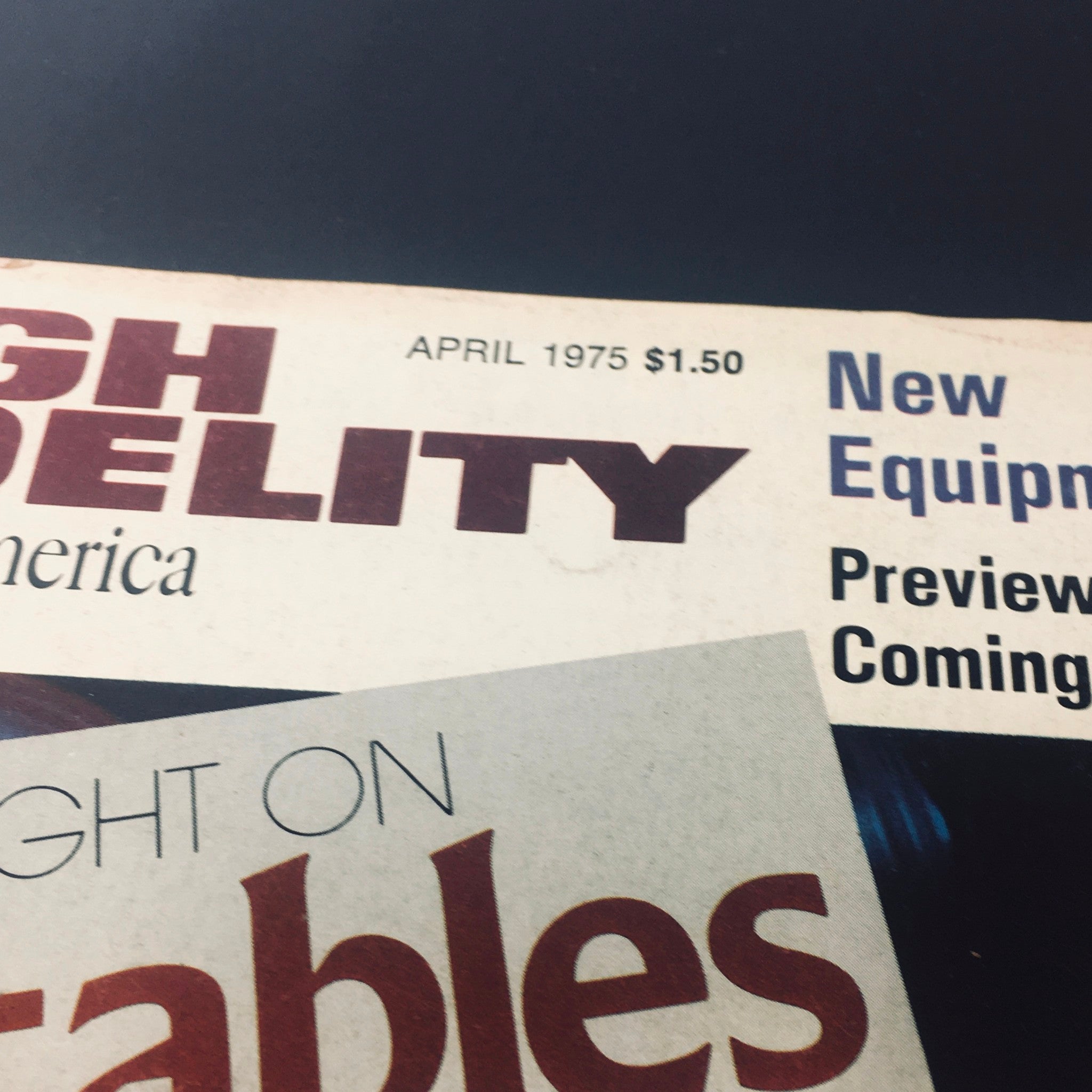 VTG High Fidelity Magazine April 1975 - Preview of the Coming Trendsetters