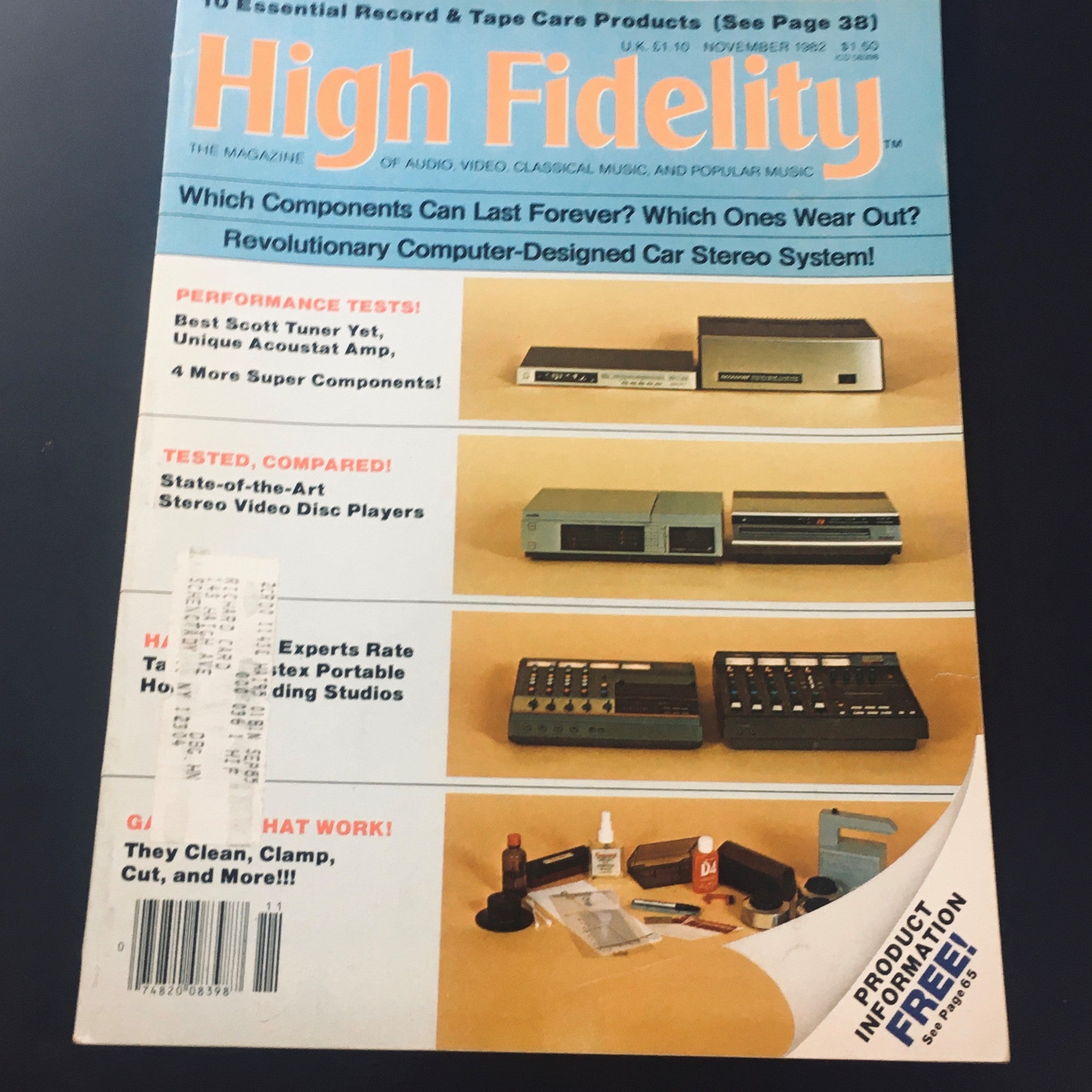 VTG High Fidelity Magazine November 1982 - Computer-Designed Car Stereo System