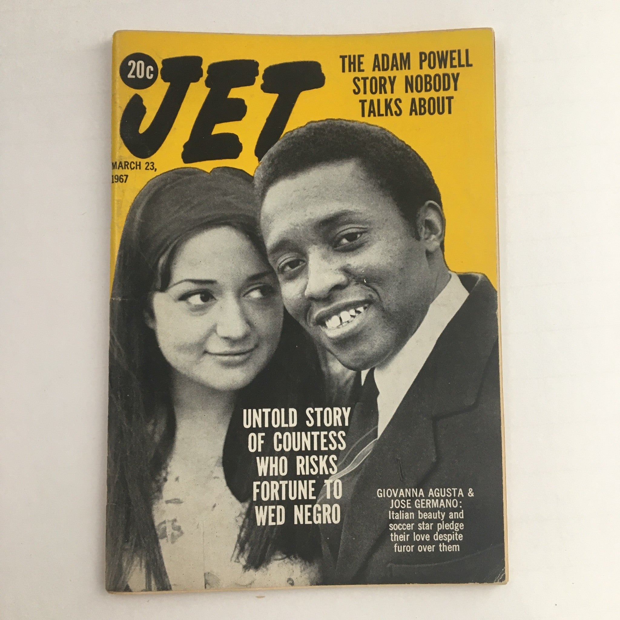 Jet Magazine March 23 1967 Countess Giovanna Agusta & Jose Germano No Label