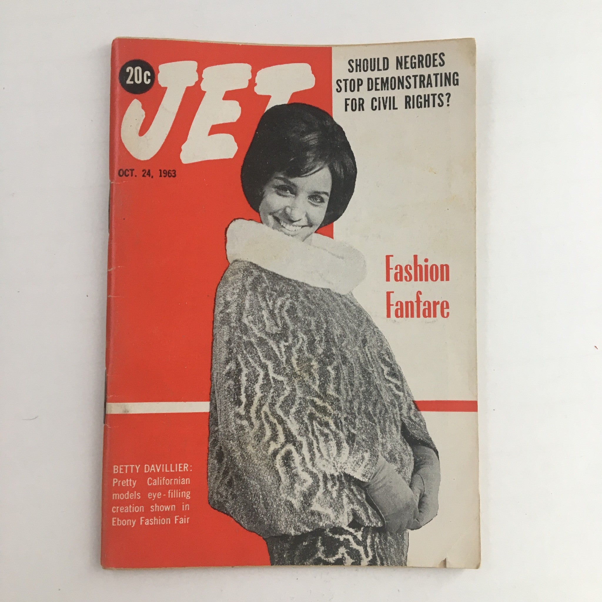 Jet Magazine October 24 1963  Betty Davillier at Ebony Fashion Fair No Label