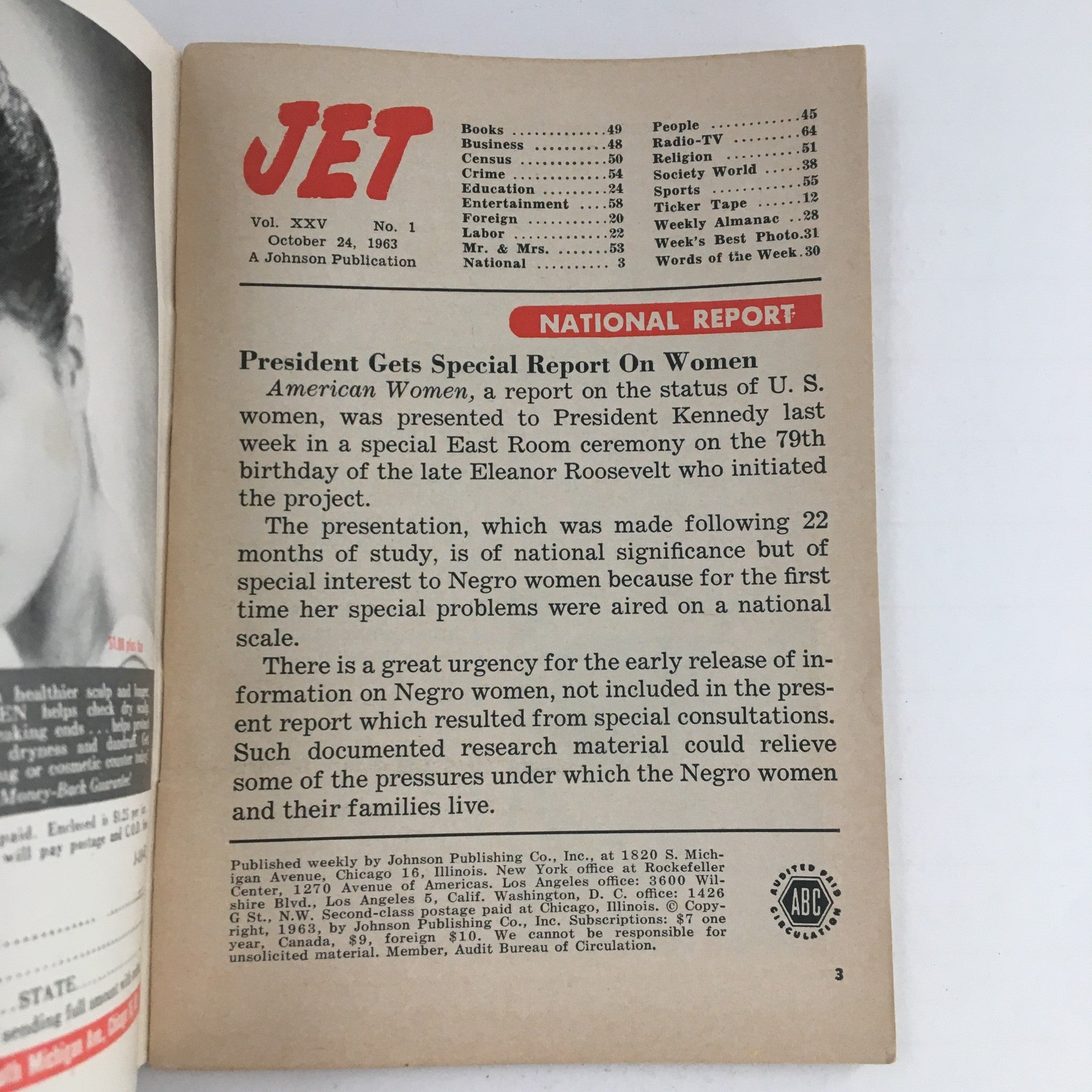 Jet Magazine October 24 1963  Betty Davillier at Ebony Fashion Fair No Label