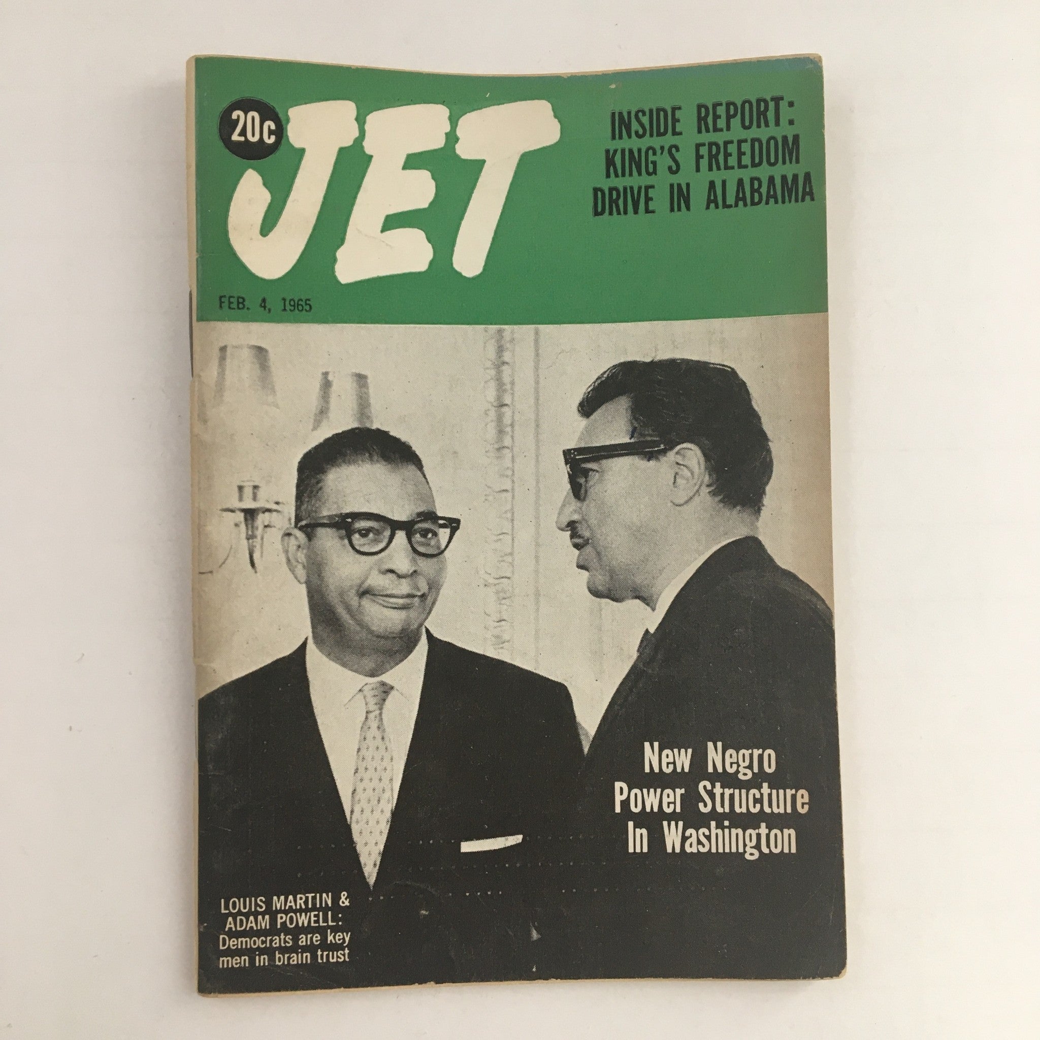 Jet Magazine February 4 1965 Louis Martin & Adam Powell in Washington No Label