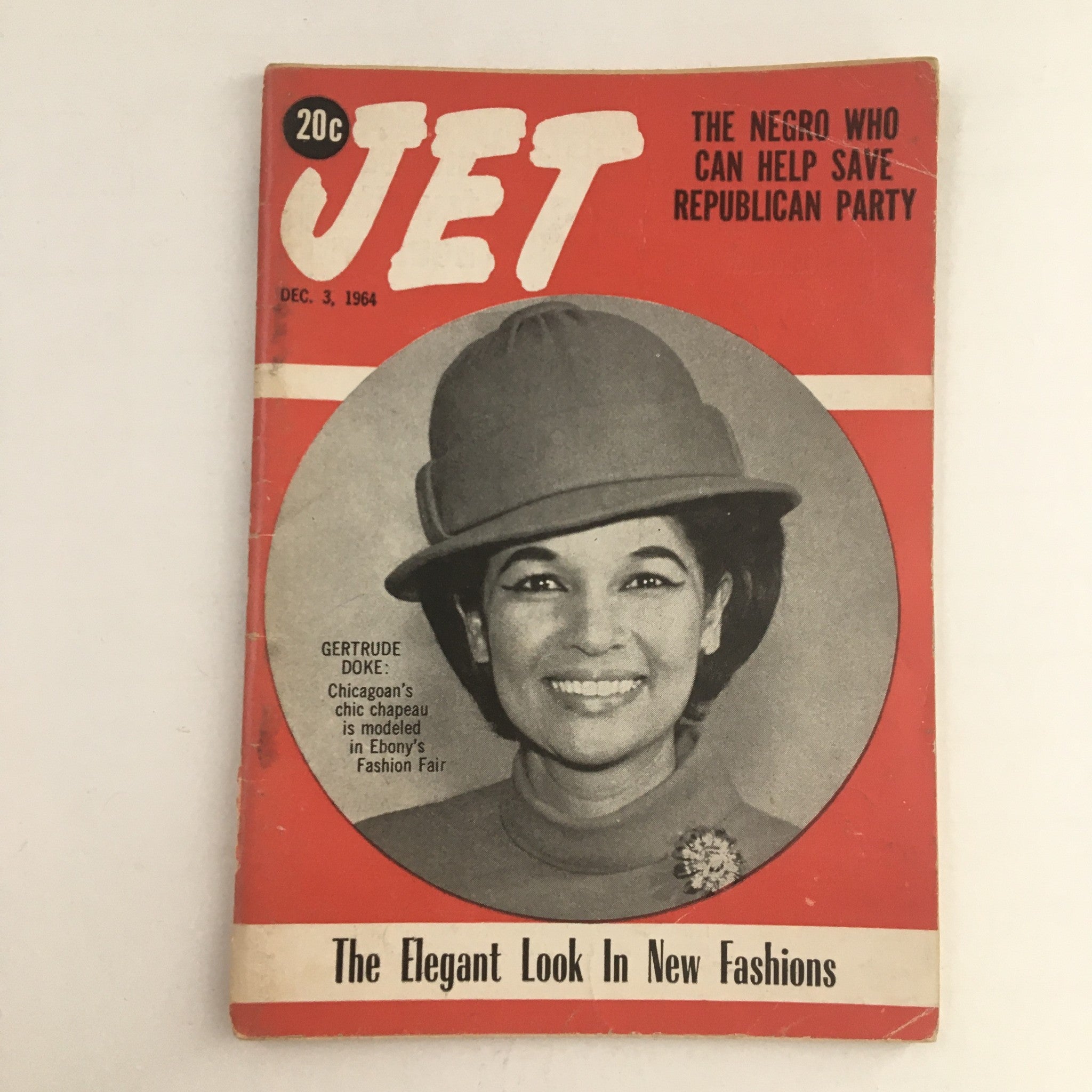 Jet Magazine December 3 1964 Gertrude Doke in Ebony's Fashion Fair No Label