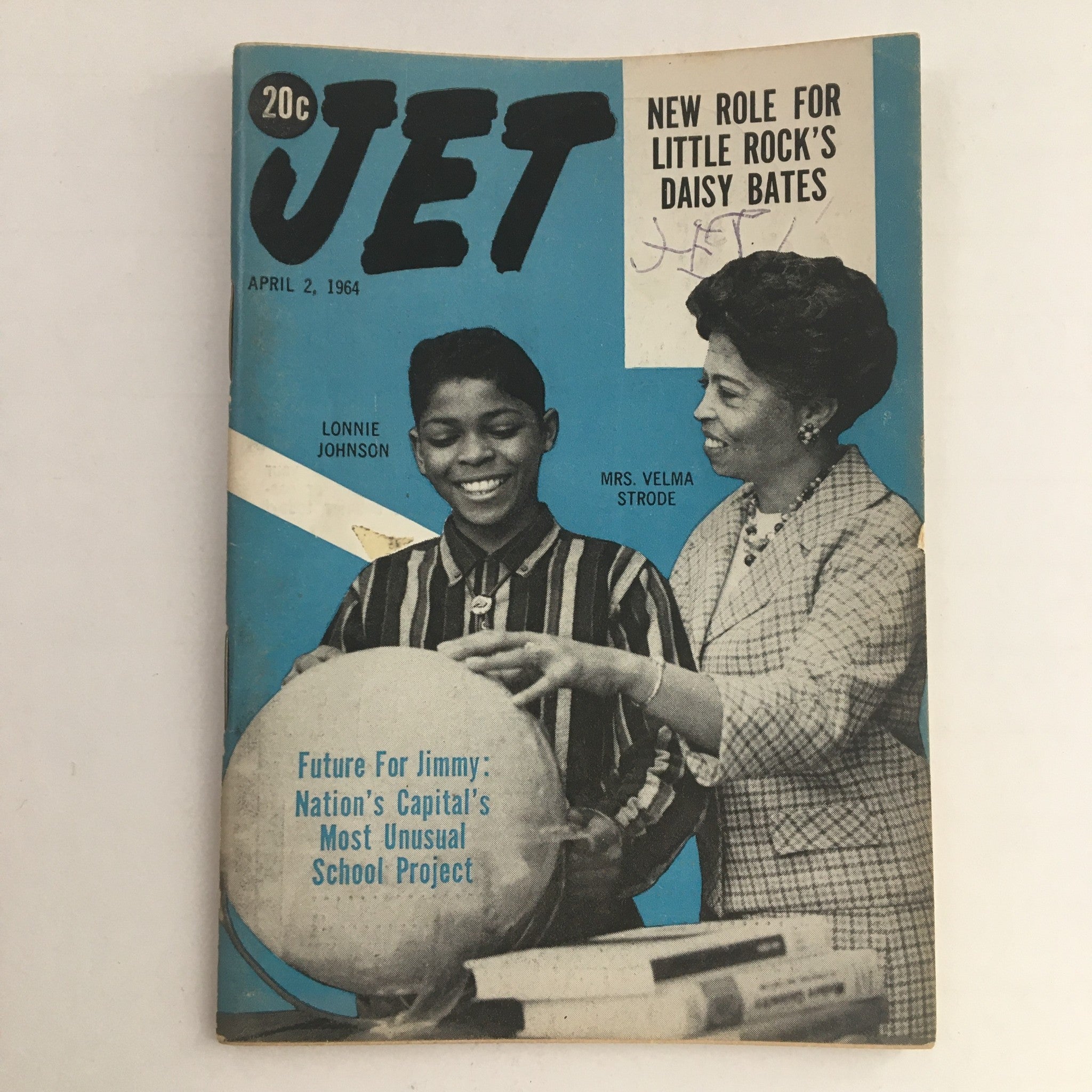 Jet Magazine April 2 1964 Lonnie Johnson and Mrs. Velma Strode No Label