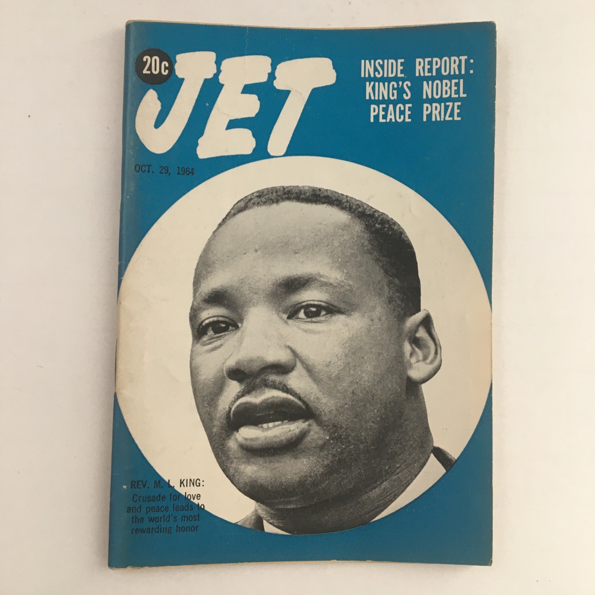 Cover of Jet Magazine, October 29, 1964, featuring Rev. Martin Luther King Jr.