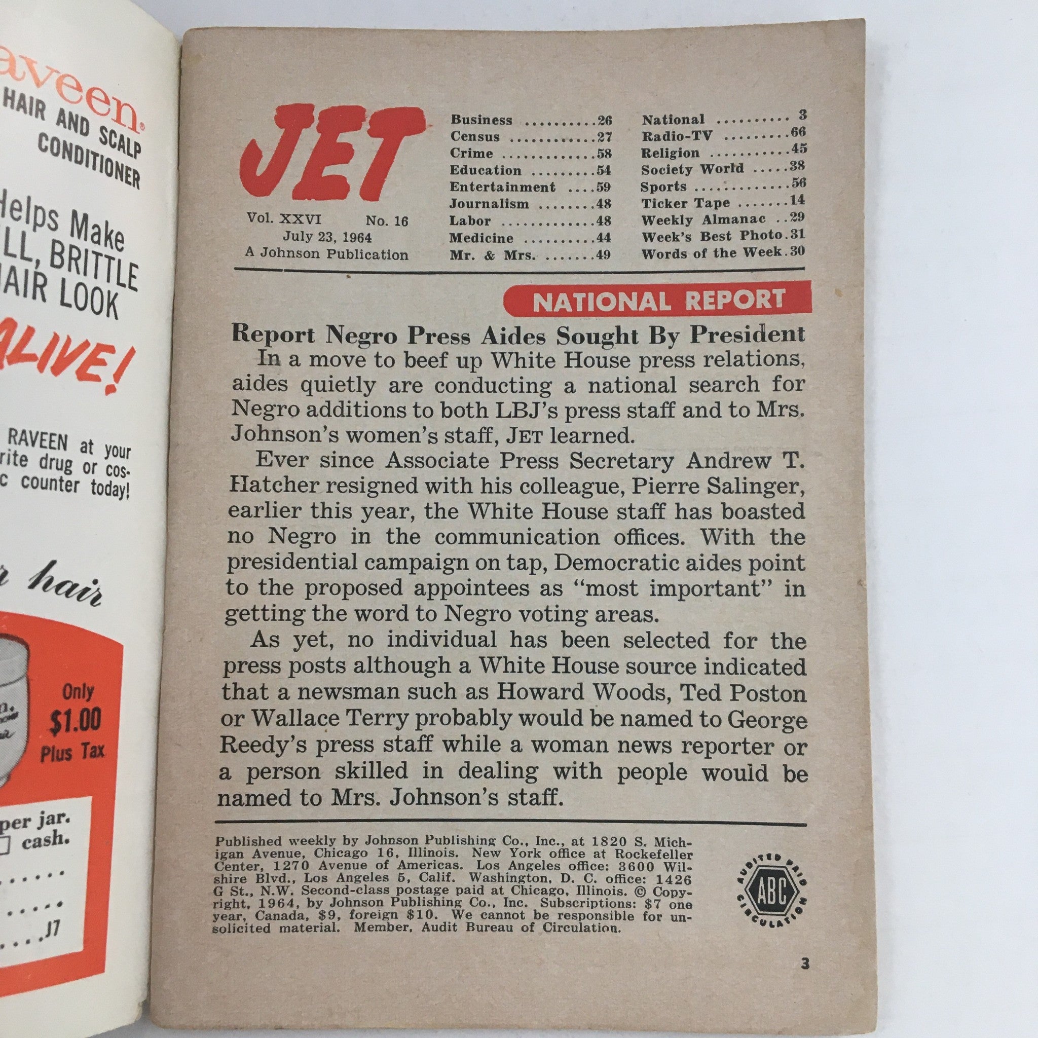 Jet Magazine July 23 1964 Exclusive Mississippi Special Report  No Label