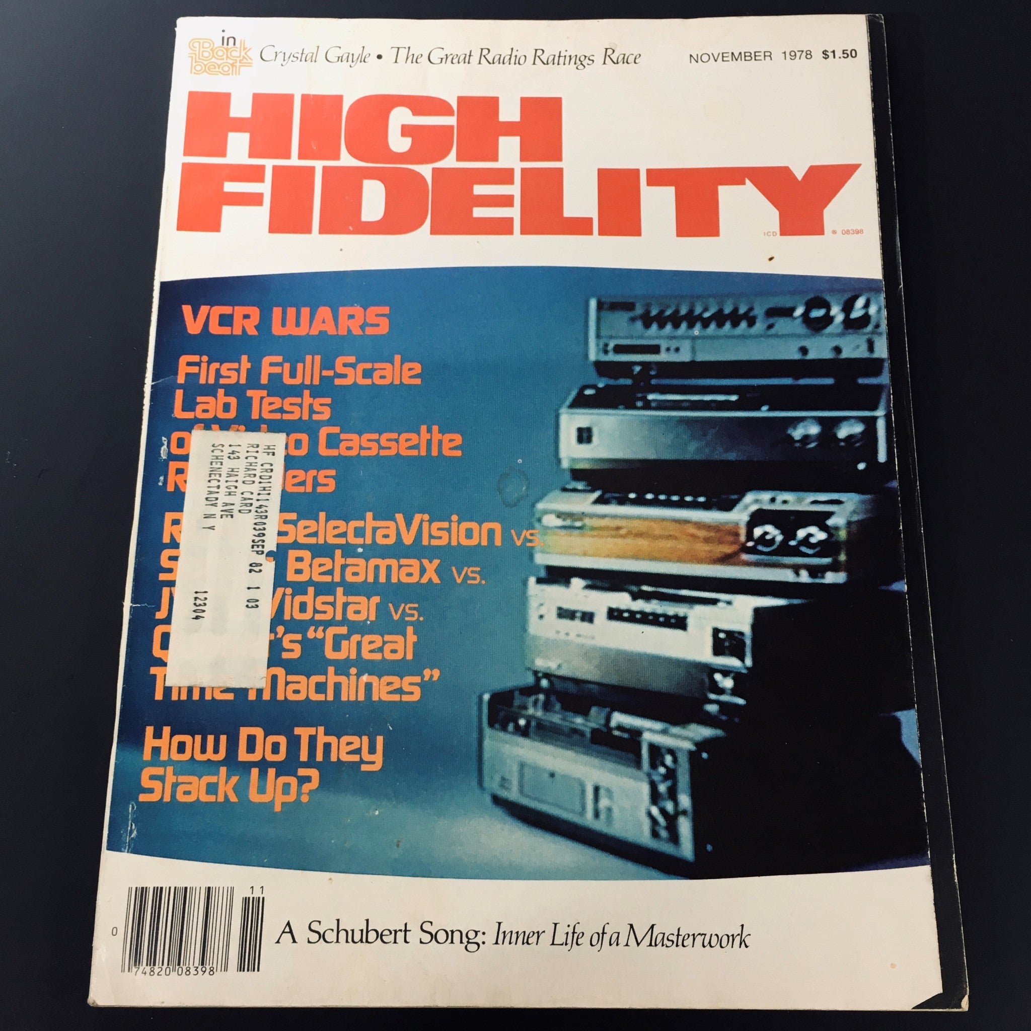 VTG High Fidelity Magazine November 1978 - Franz Schubert Life of A Masterwork