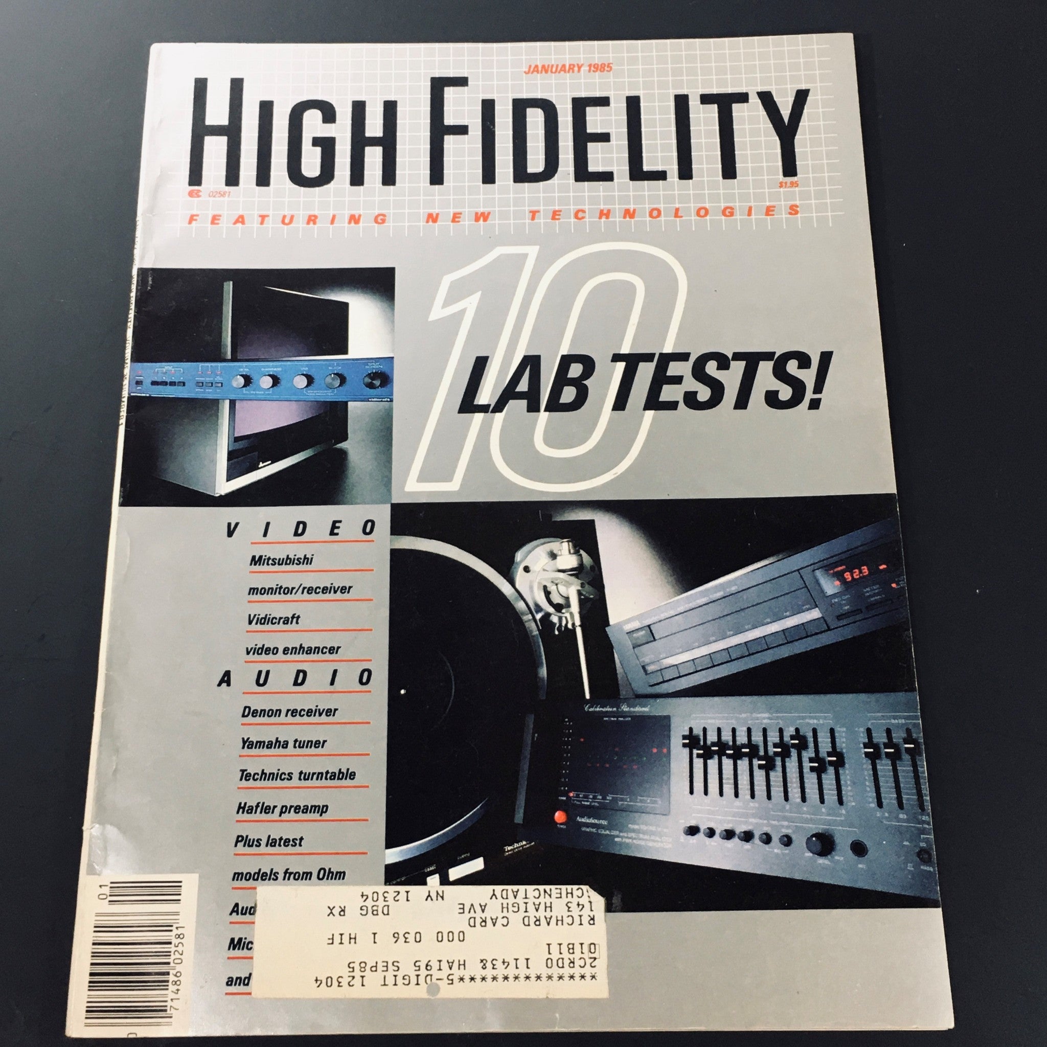 VTG High Fidelity Magazine January 1985 - Mitsubishi Monitor and Receiver