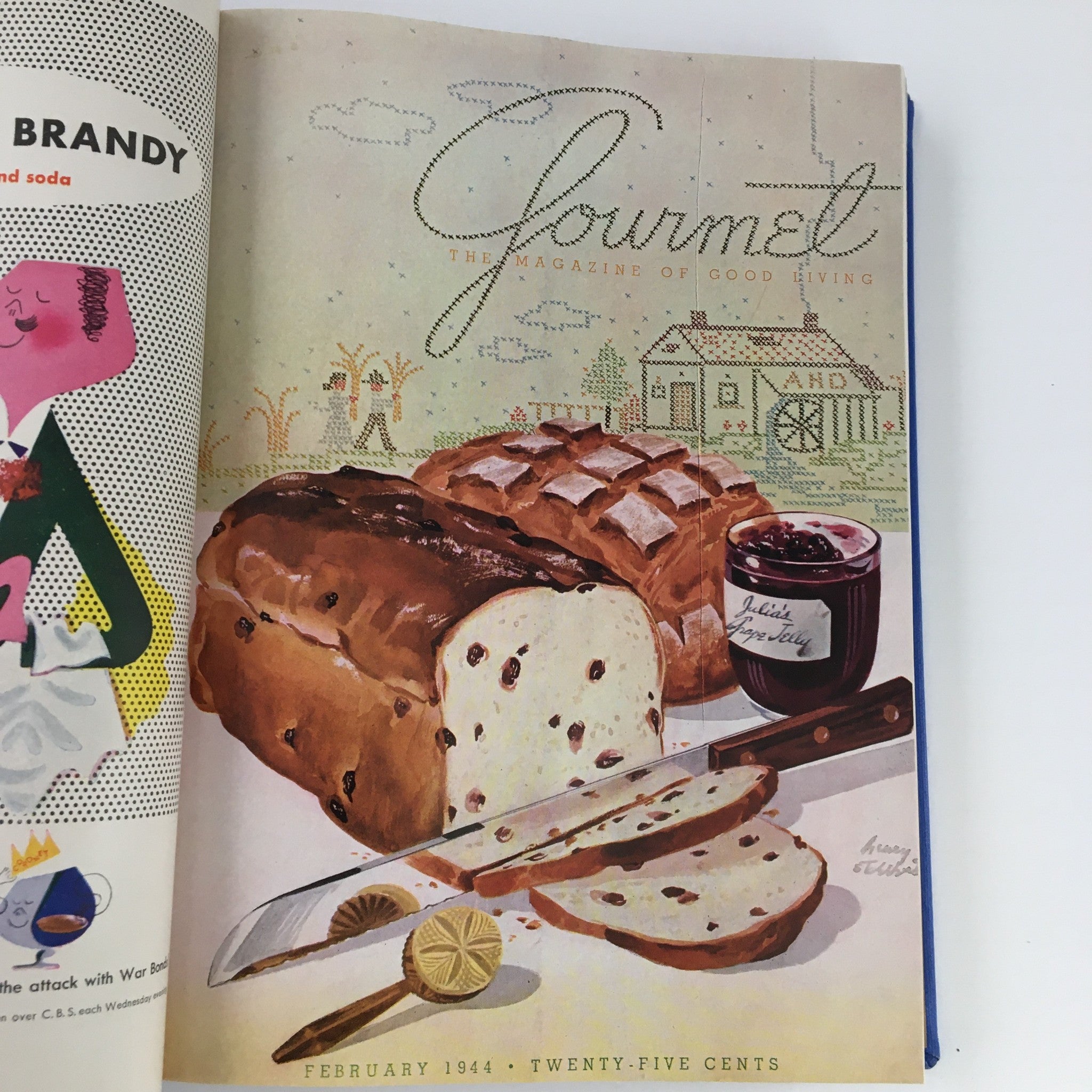 Gourmet The Magazine of Good Living Vol 4 January to December 1944 No Label