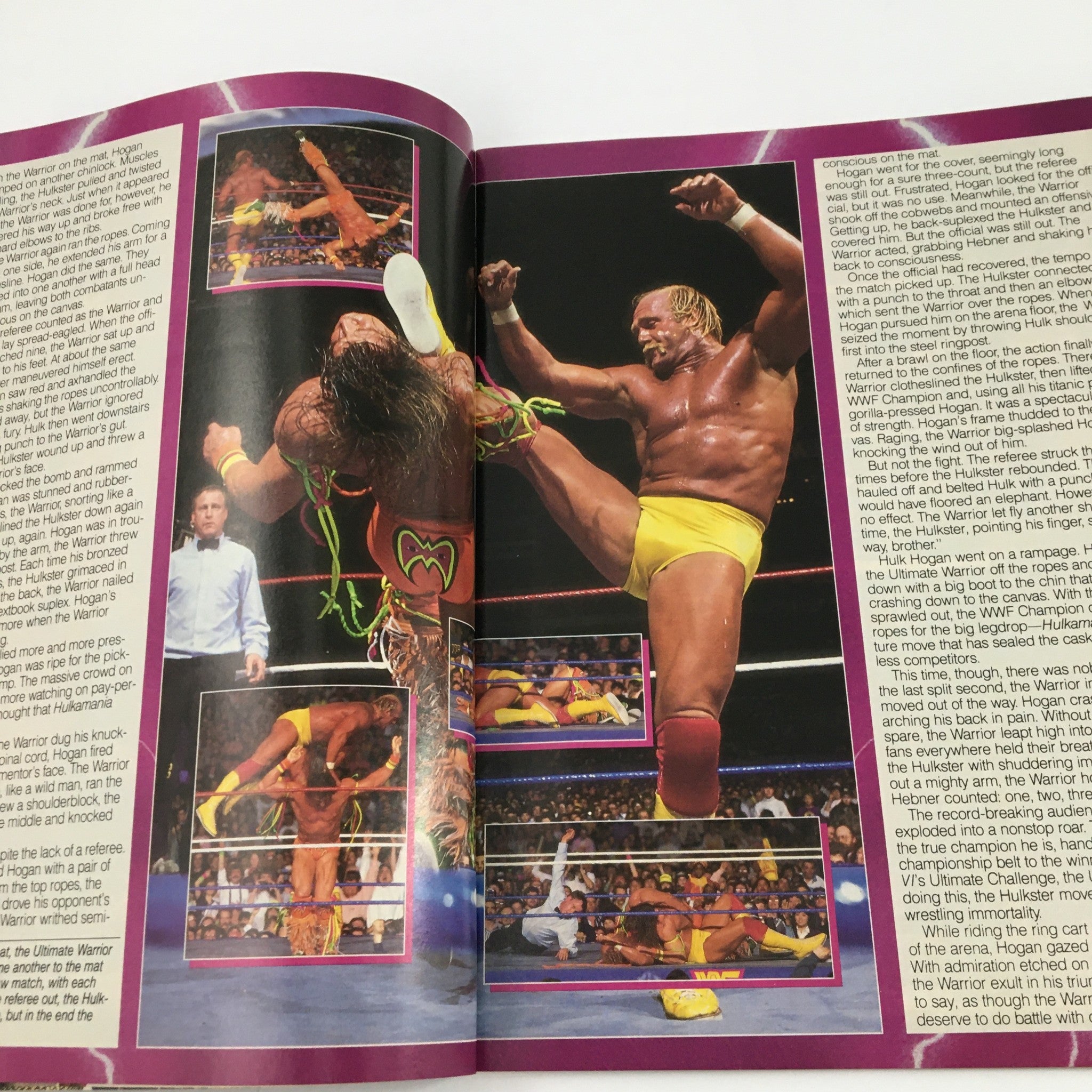 WWF Magazine June 1990 Macho King Randy Savage & Hulk Hogan No Label