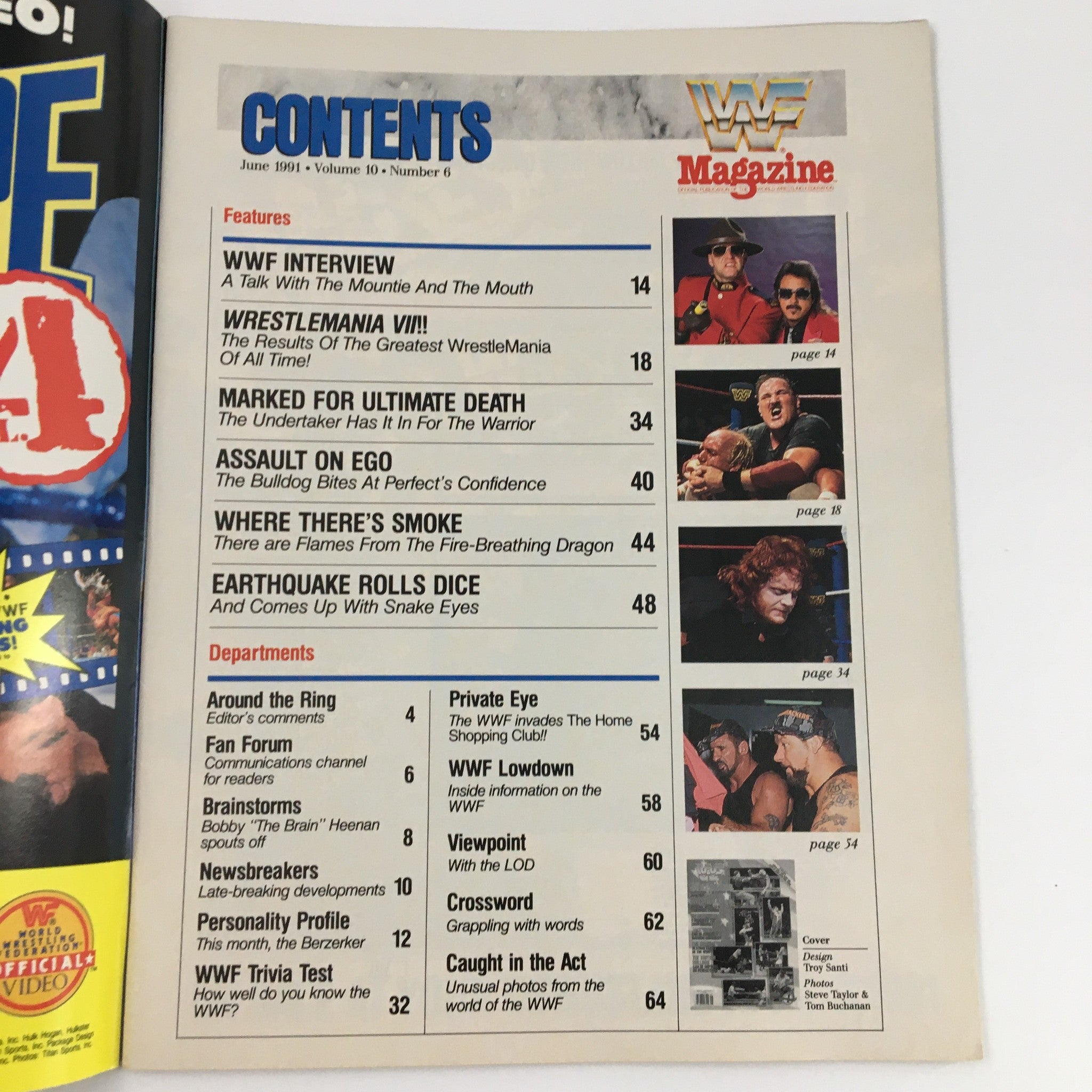 WWF Magazine June 1991 Hulk Hogan, The Dragon & Jake The Snake No Label