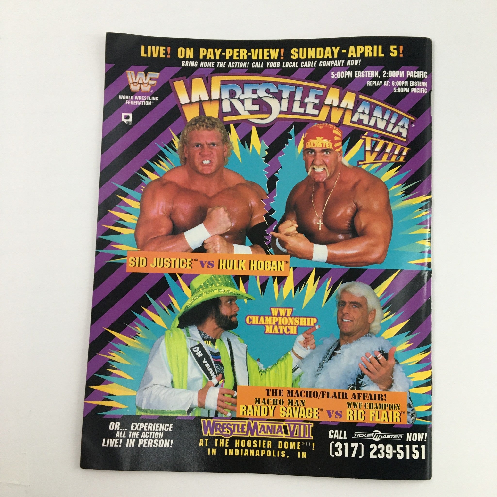 WWF Magazine April 1992 Hulk Hogan, The Undertaker & Miss Elizabeth No Label