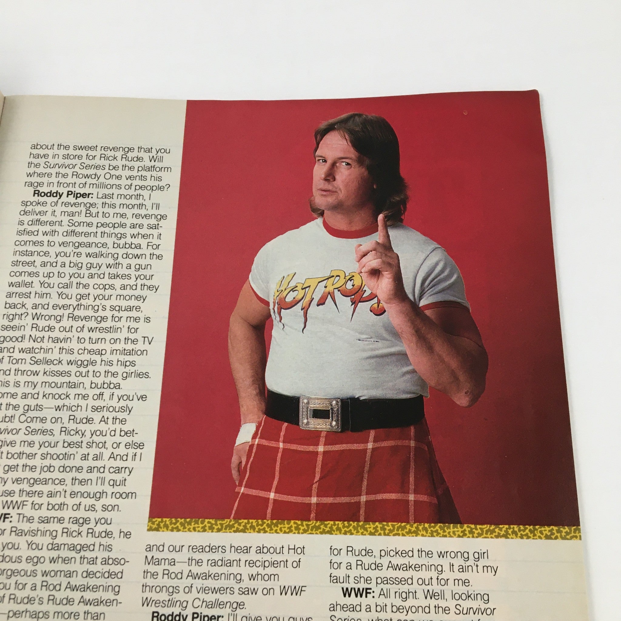 WWF Magazine December 1989 Rowdy Roddy Piper & Hulk Hogan Mania No Label