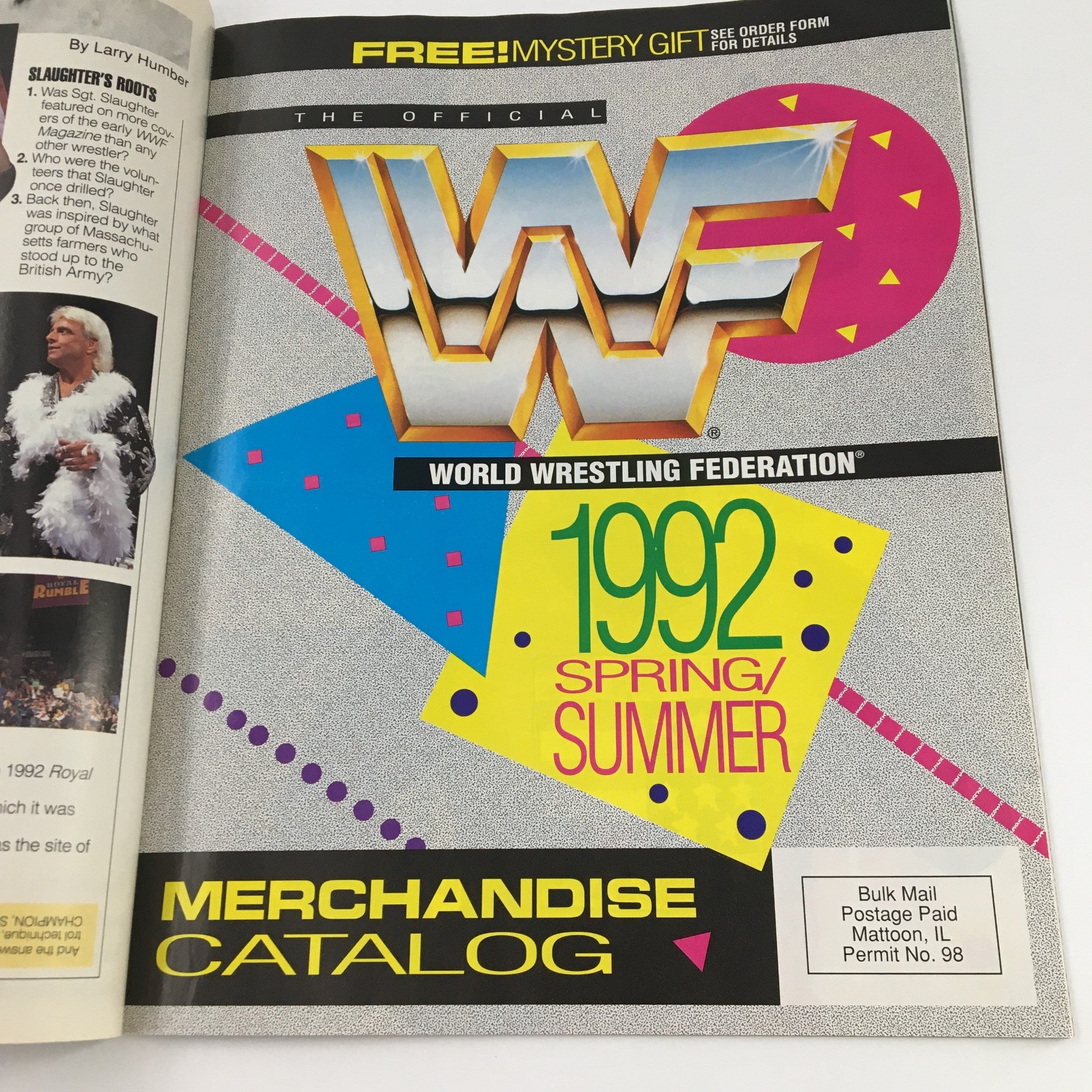 WWF Magazine May 1992 Miss Elizabeth, Tatankta & Hulk Hogan Merchandise No Label