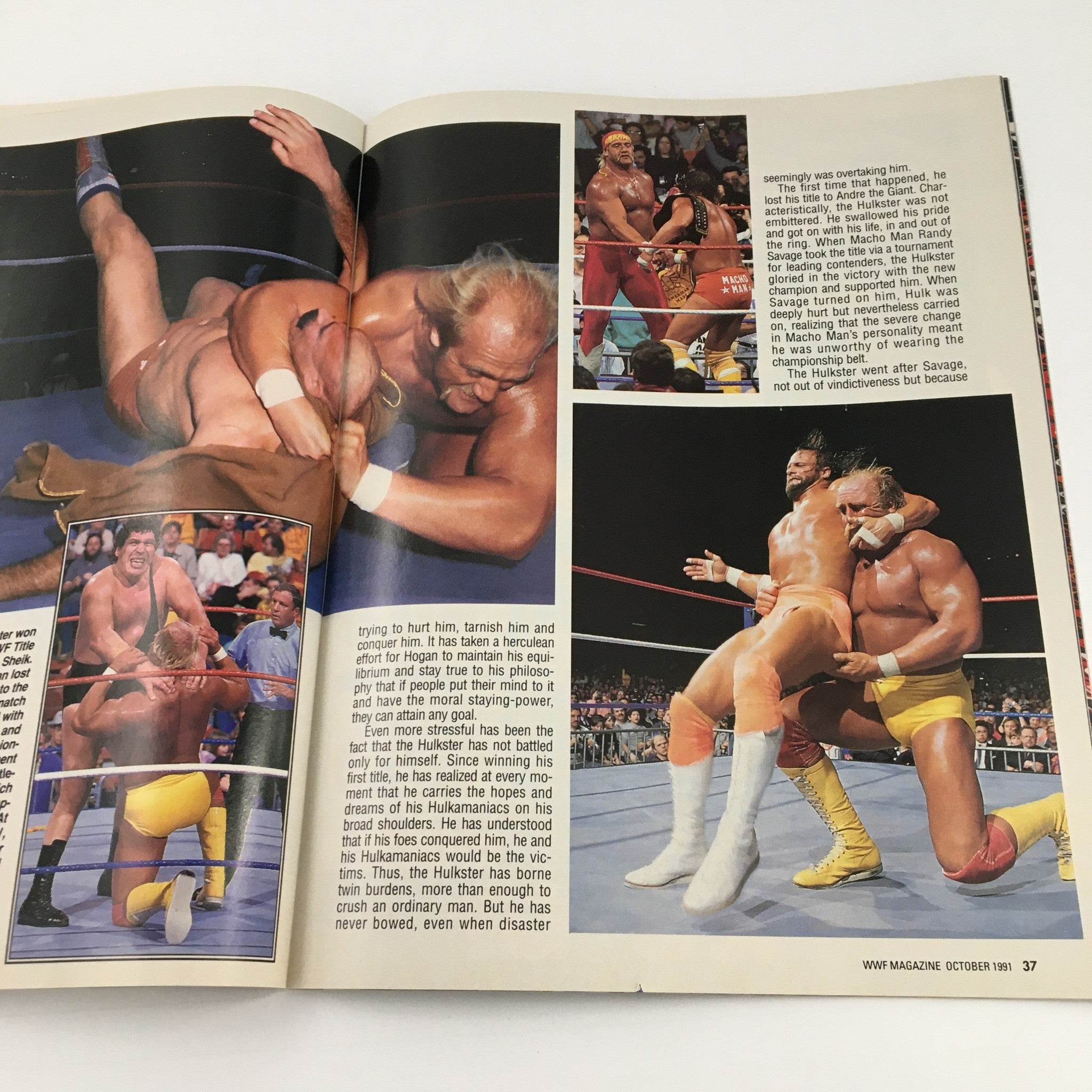 WWF Magazine October 1991 Macho Man Randy Savage & Miss Elizabeth No Label