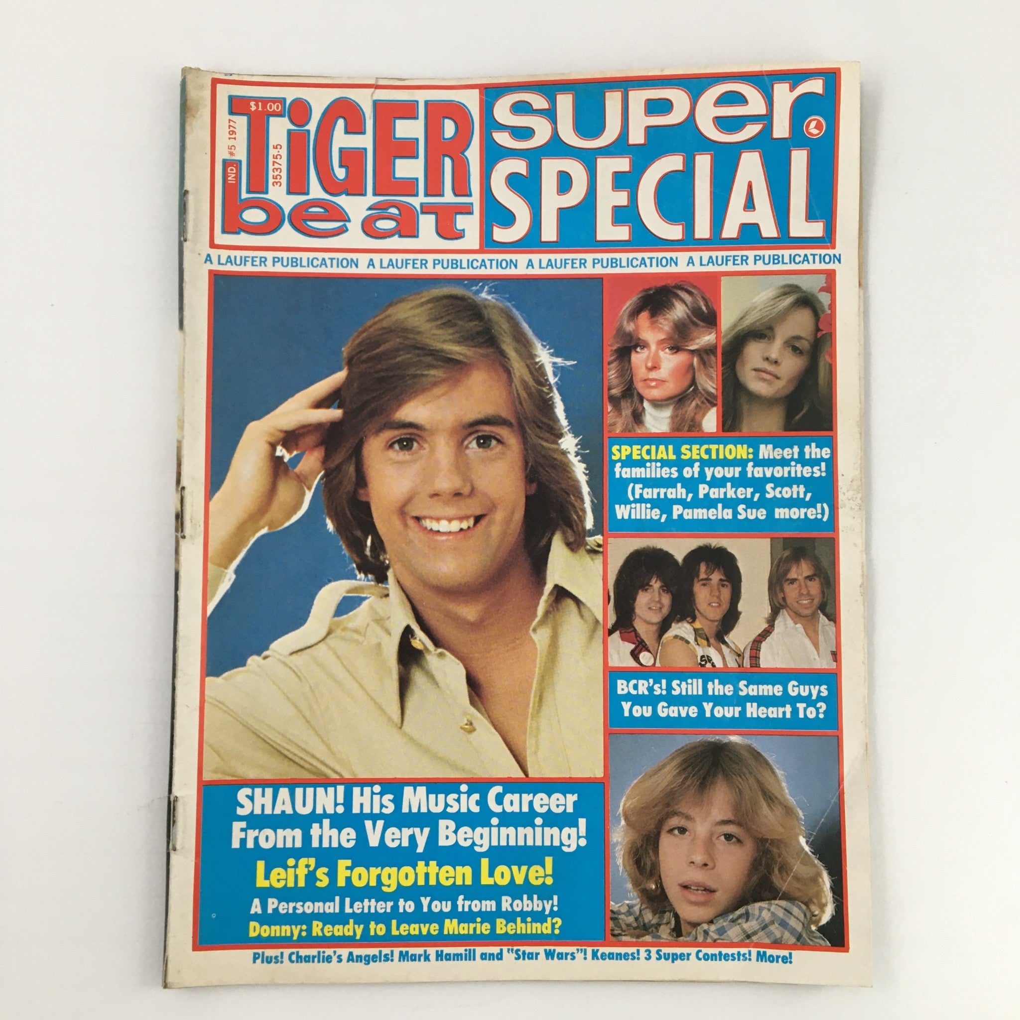 Tiger Beat Magazine 1977 Vol 1 #5 Shaun Cassidy and Farah Fawcett No Label