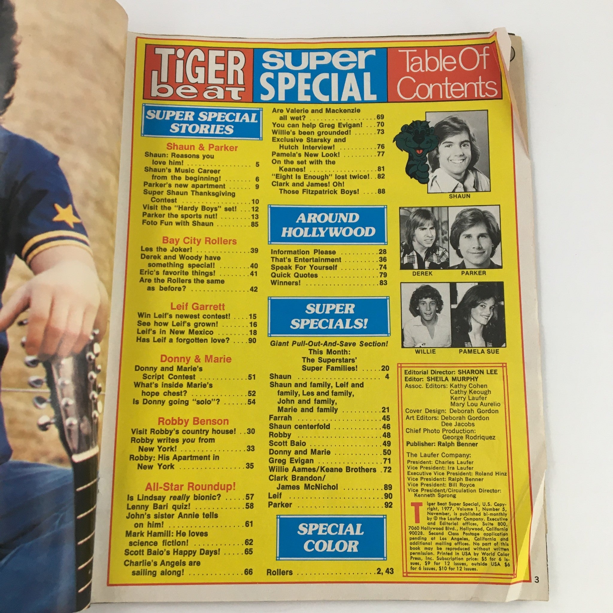 Tiger Beat Magazine 1977 Vol 1 #5 Shaun Cassidy and Farah Fawcett No Label