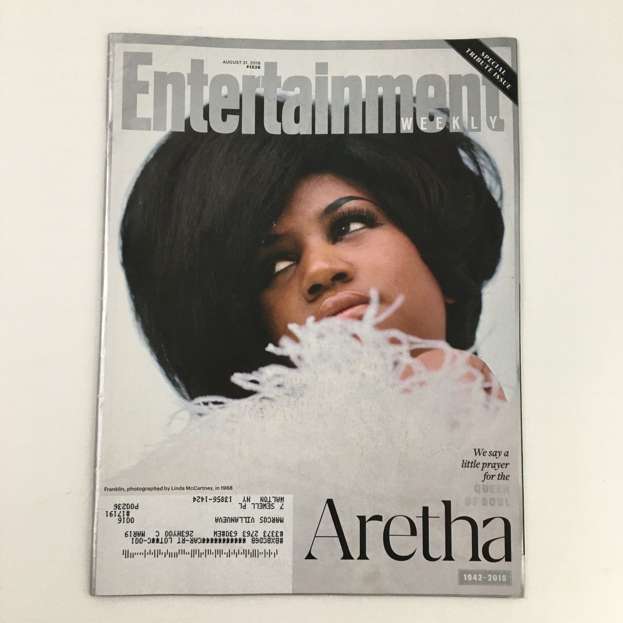 Entertainment Weekly Magazine August 31 2018 Queen of Soul Aretha Franklin