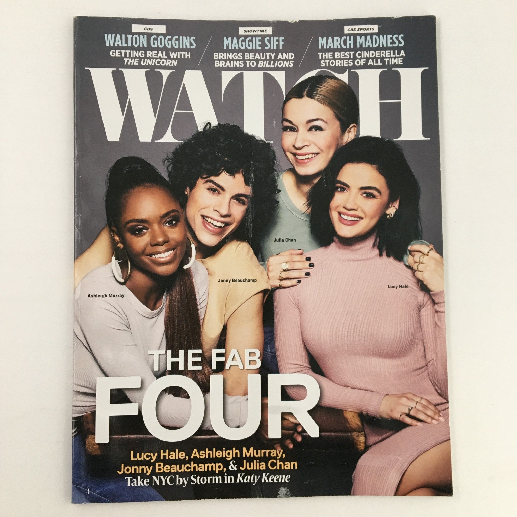 Watch Magazine March 2020 Lucy Hale Ashleigh Murray Jonny Beauchamp & Julia Chan