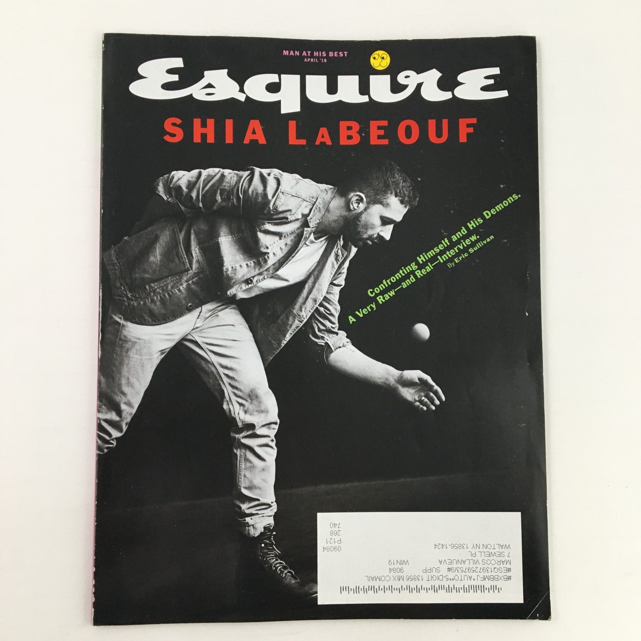 Esquire Magazine April 2018 Shia LaBeouf Confronting Himself and His Demons