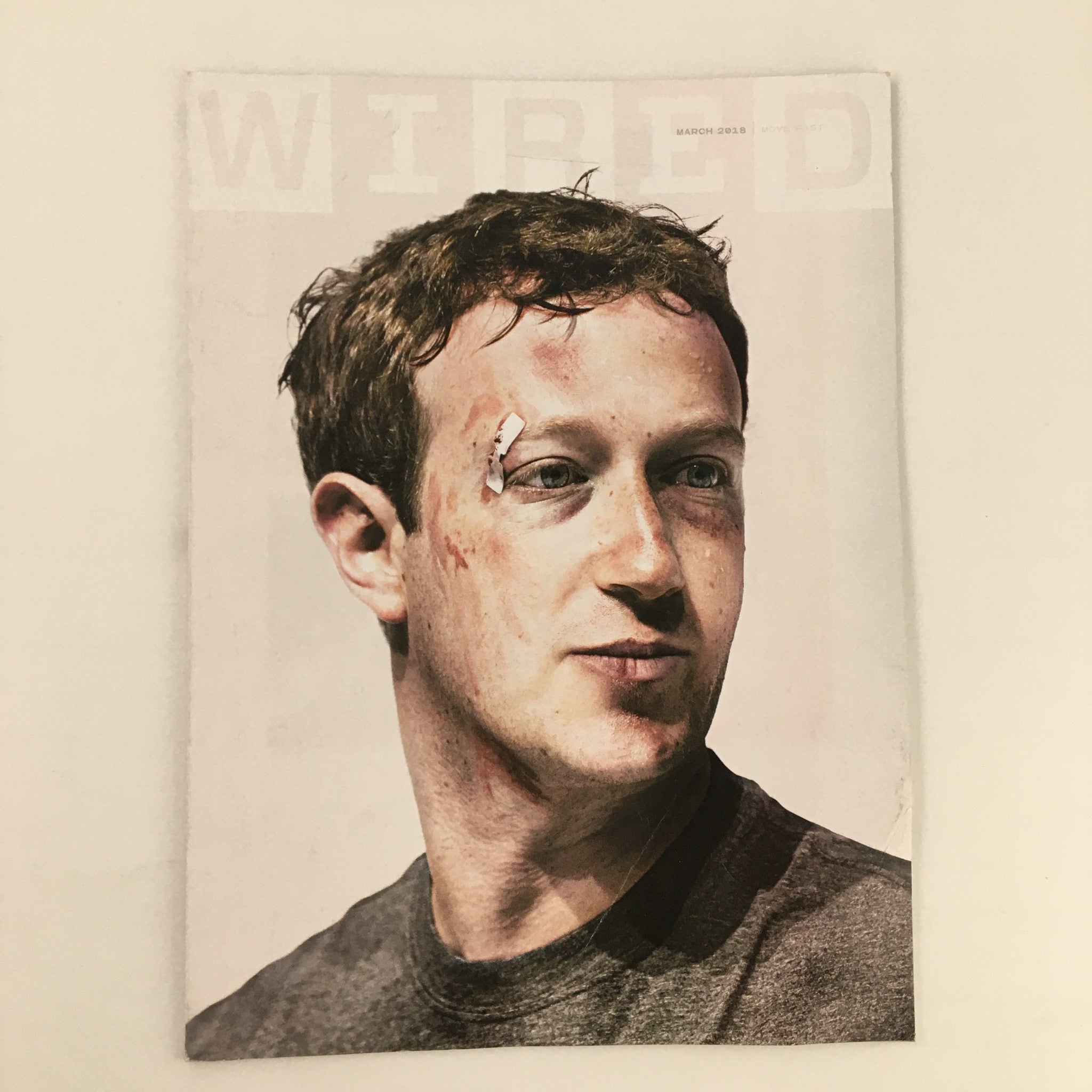 Wired Magazine March 2018 Facebook CEO Mark Zuckerberg No Label